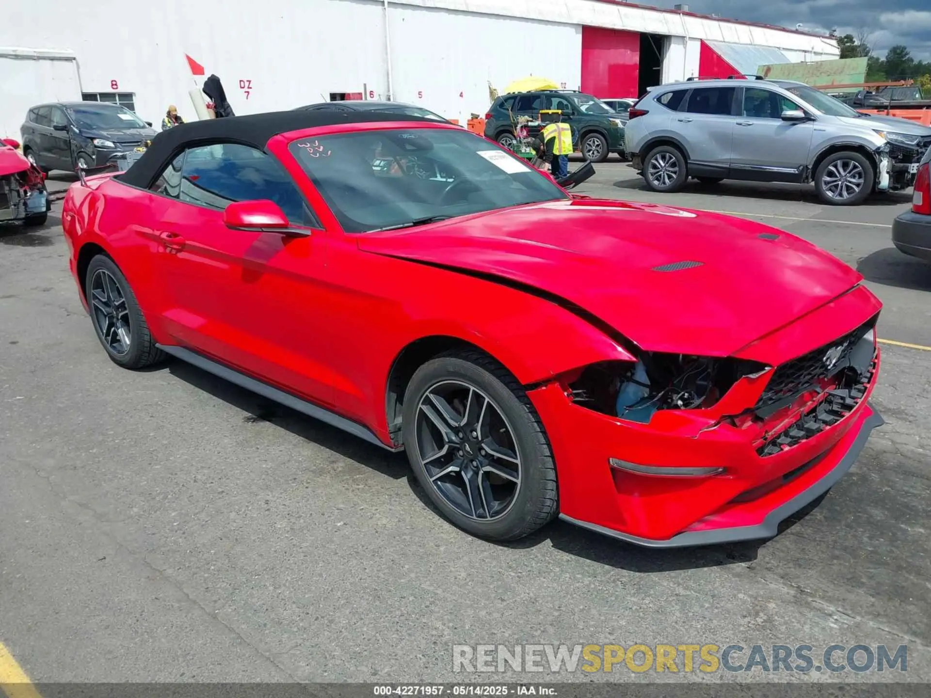 1 Photograph of a damaged car 1FATP8UH2N5124679 FORD MUSTANG 2022