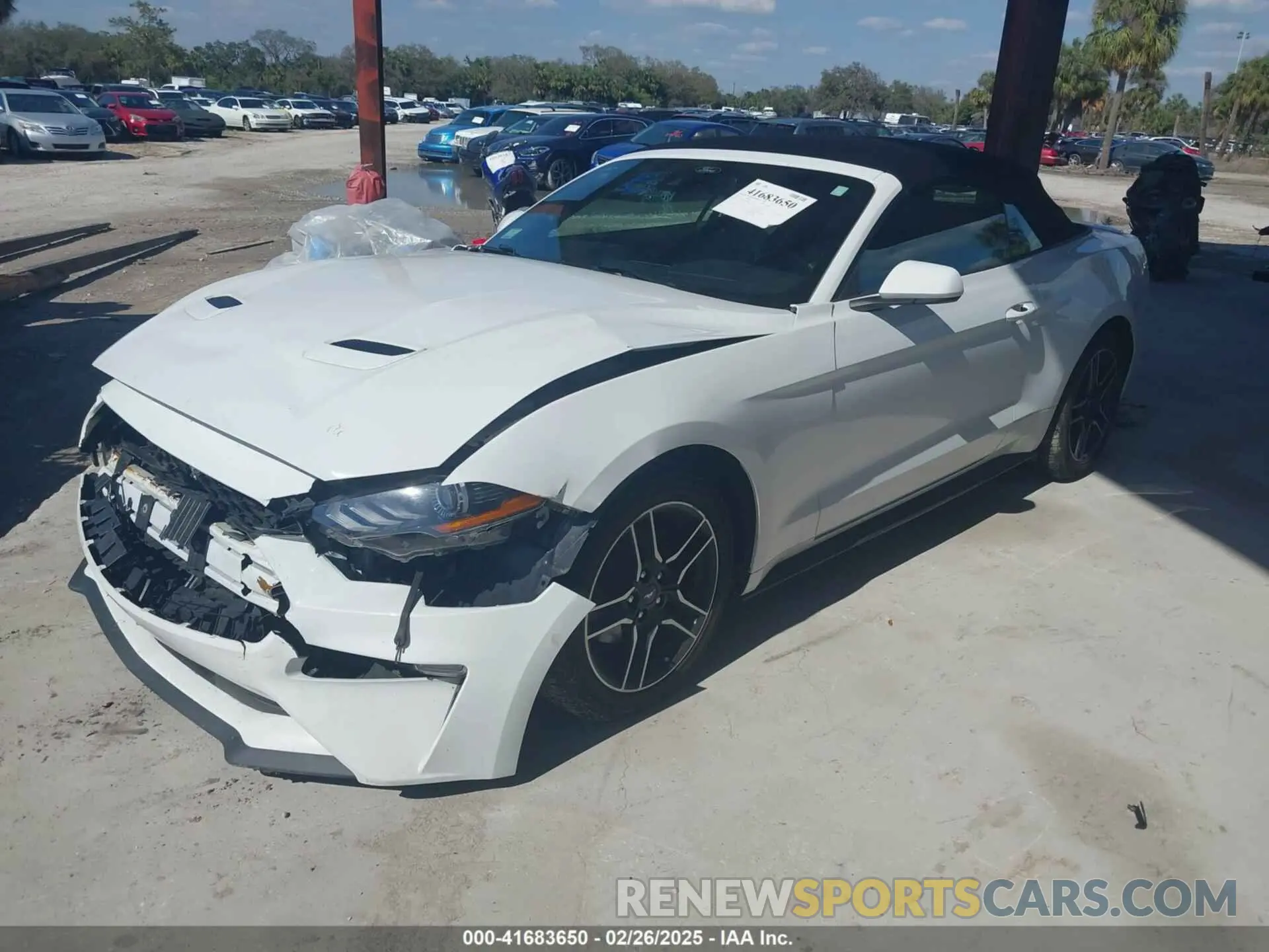 2 Photograph of a damaged car 1FATP8UH6N5107464 FORD MUSTANG 2022