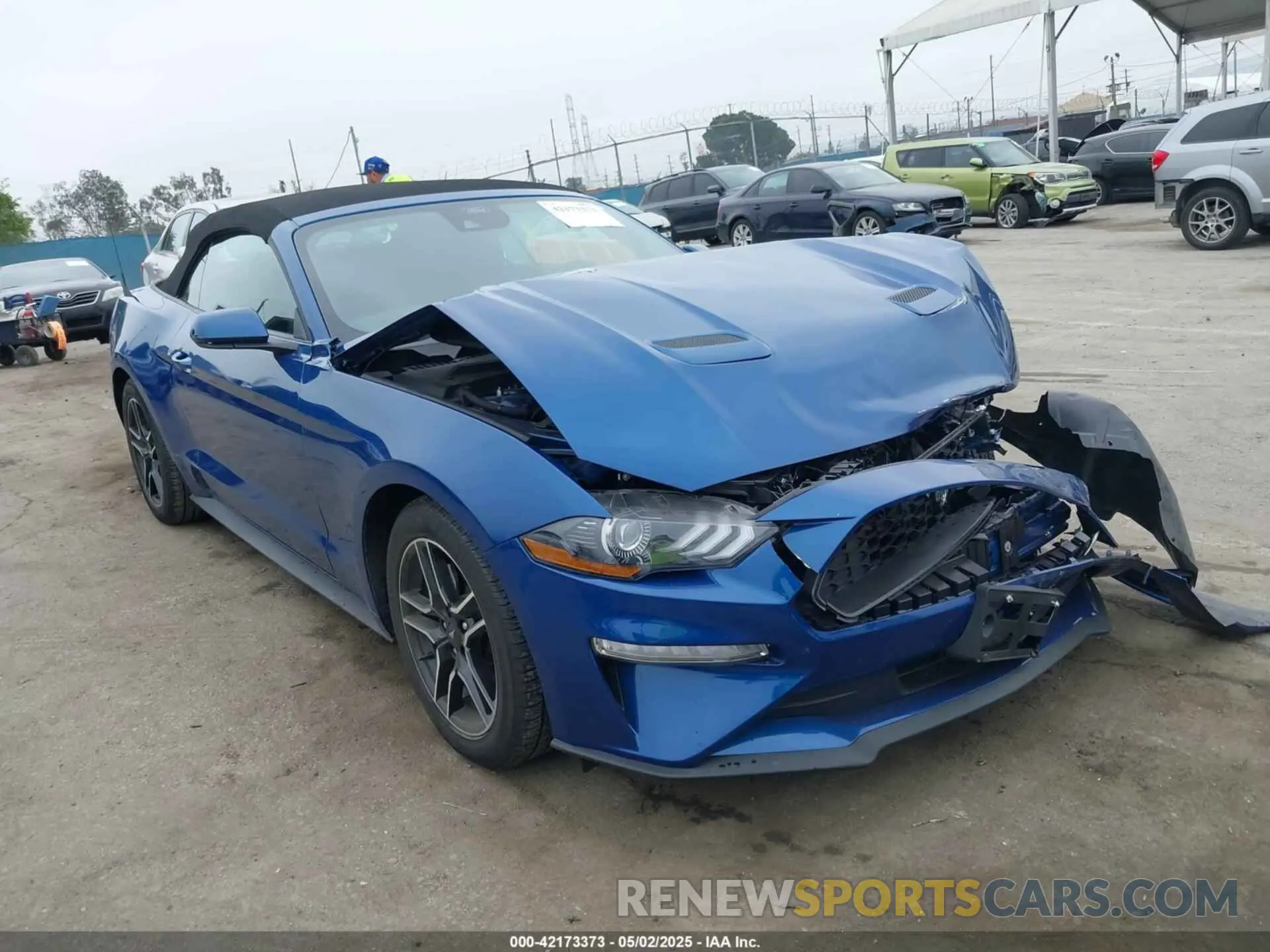 1 Photograph of a damaged car 1FATP8UH7N5144894 FORD MUSTANG 2022