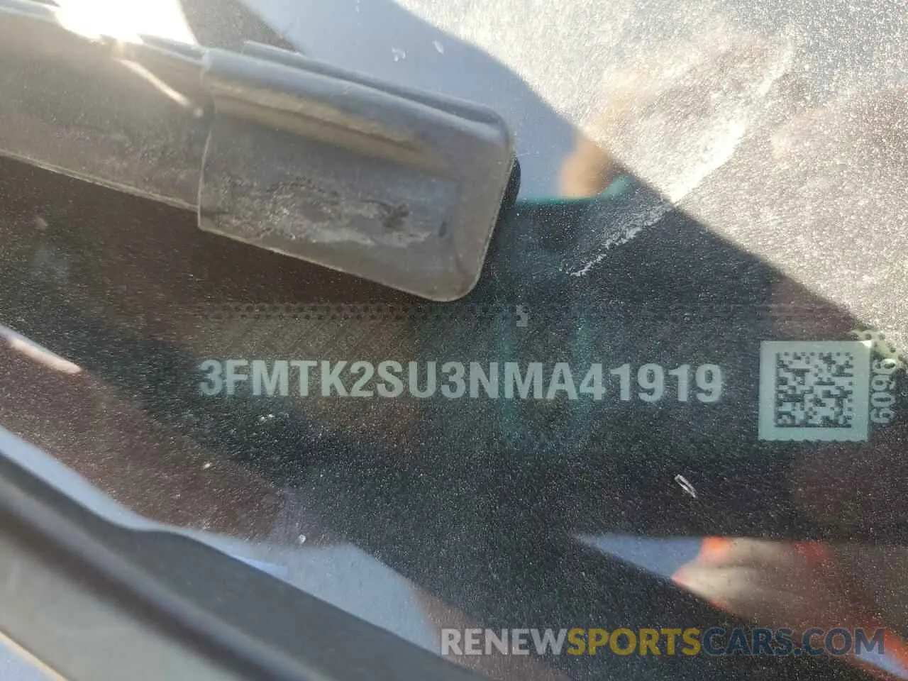 13 Photograph of a damaged car 3FMTK2SU3NMA41919 FORD MUSTANG 2022