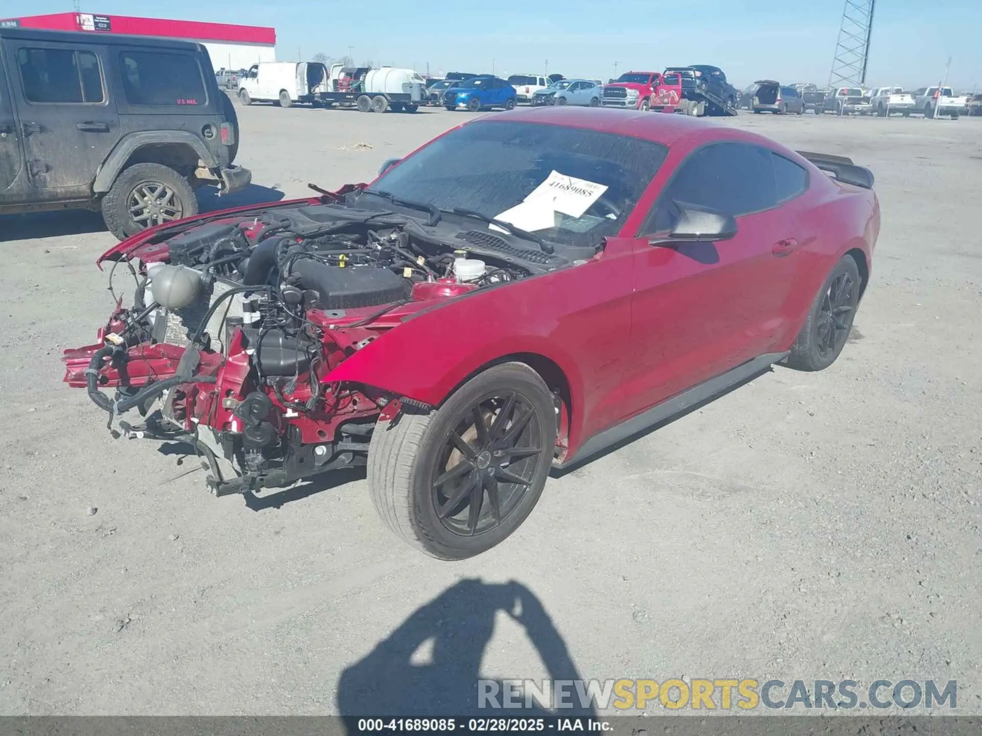 2 Photograph of a damaged car 1FA6P8TH9P5101062 FORD MUSTANG 2023