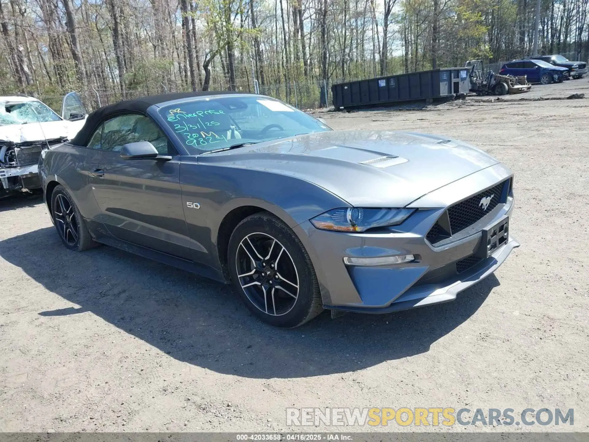 1 Photograph of a damaged car 1FATP8FF9P5104802 FORD MUSTANG 2023