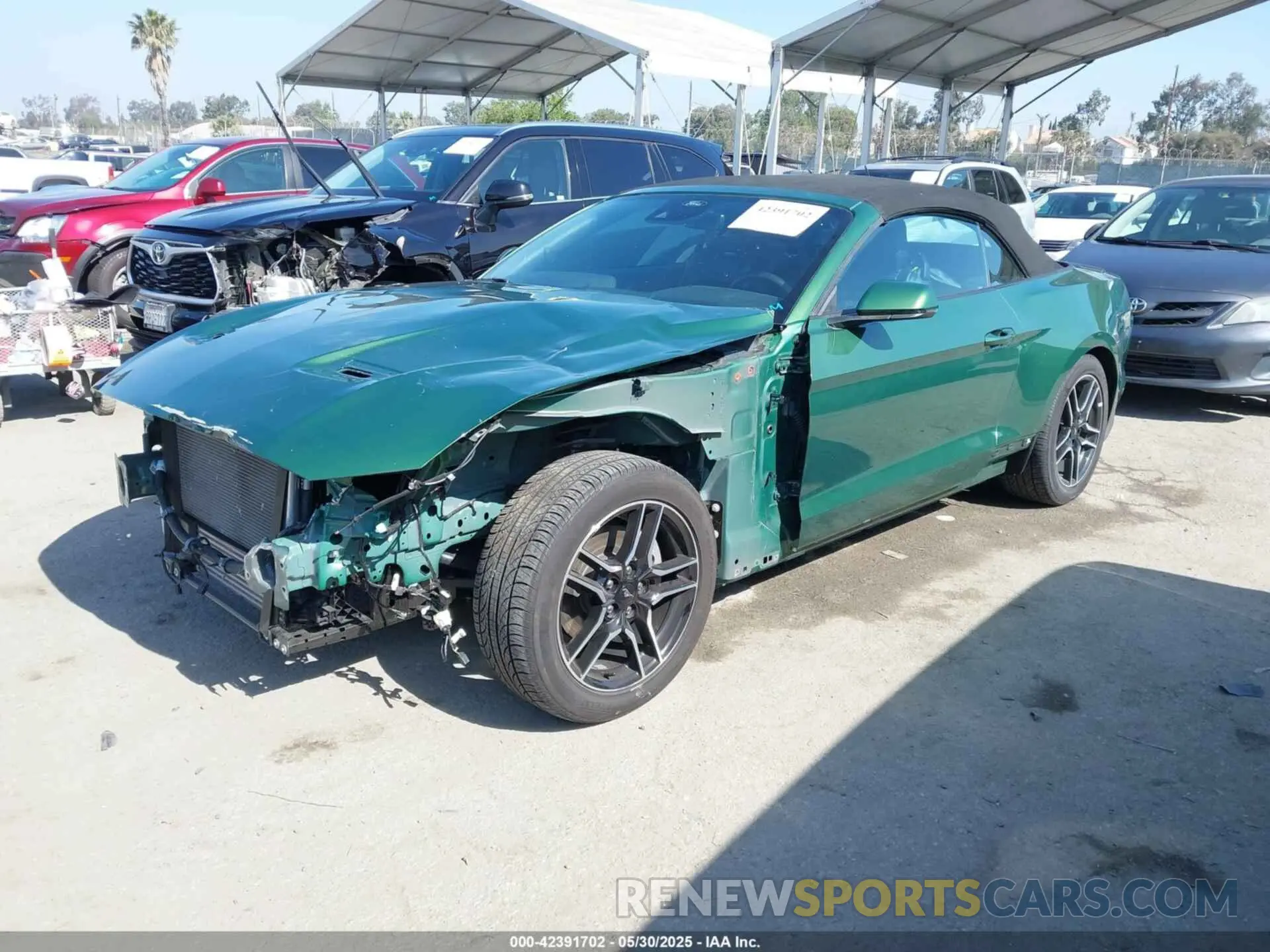 2 Photograph of a damaged car 1FATP8UH3P5100099 FORD MUSTANG 2023