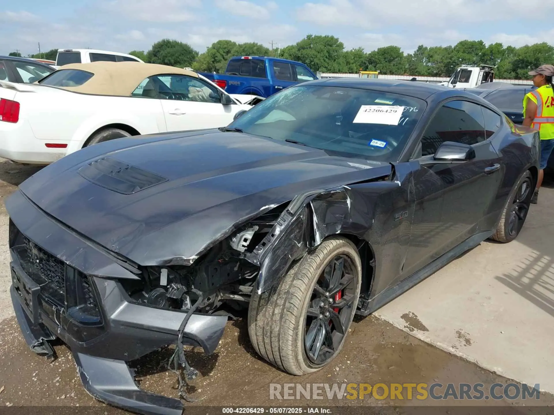 2 Photograph of a damaged car 1FA6P8CF0R5411098 FORD MUSTANG 2024