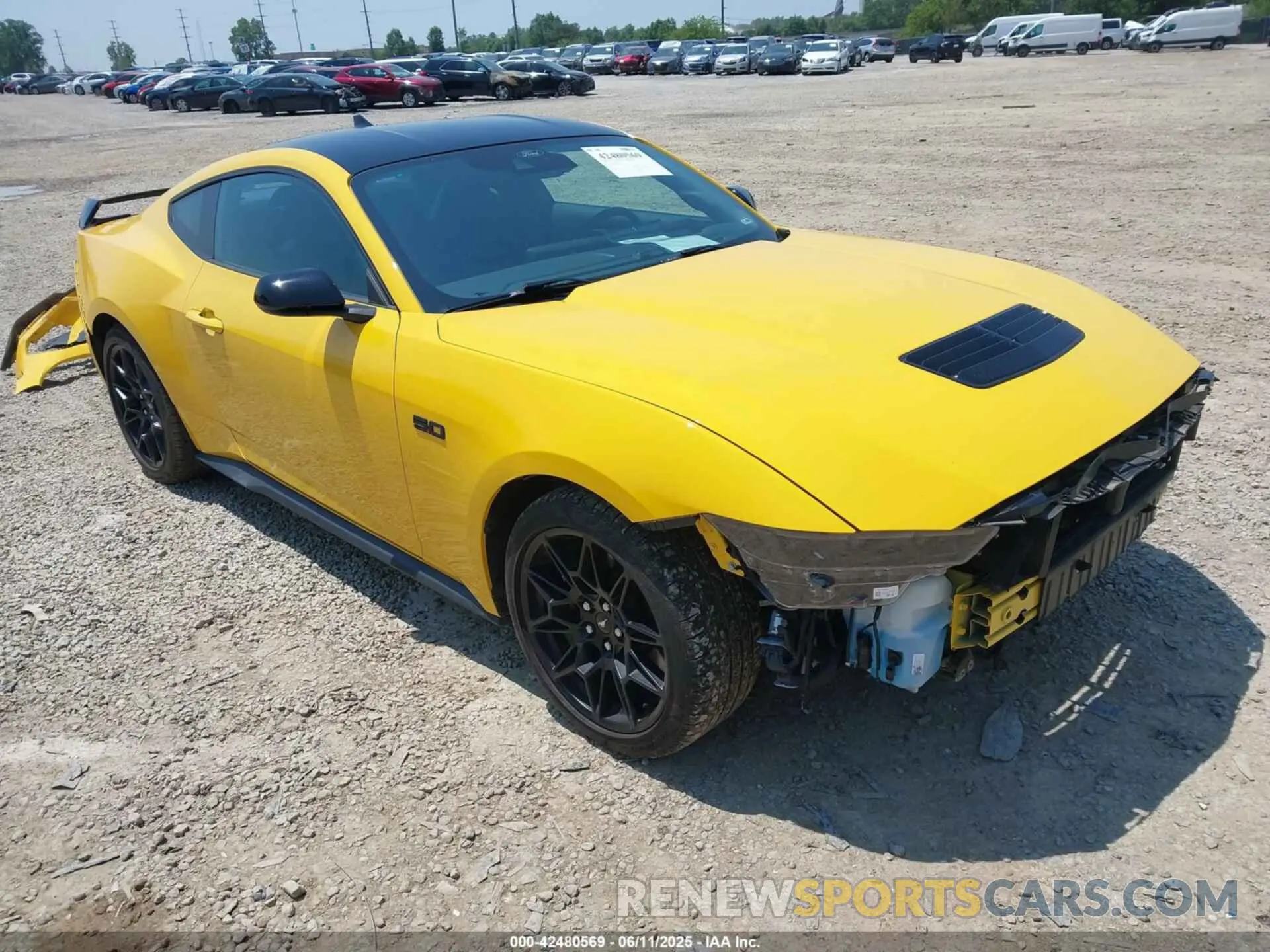 1 Photograph of a damaged car 1FA6P8CF5R5423795 FORD MUSTANG 2024