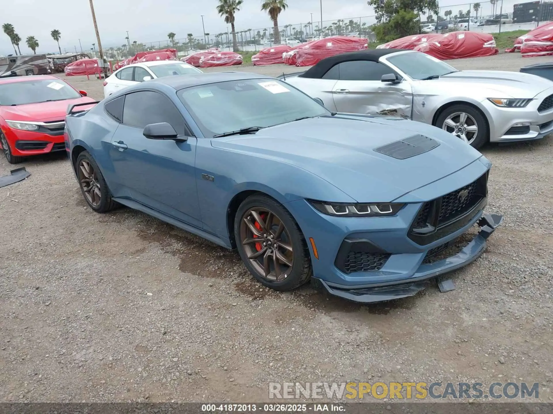 1 Photograph of a damaged car 1FA6P8CF5R5435378 FORD MUSTANG 2024