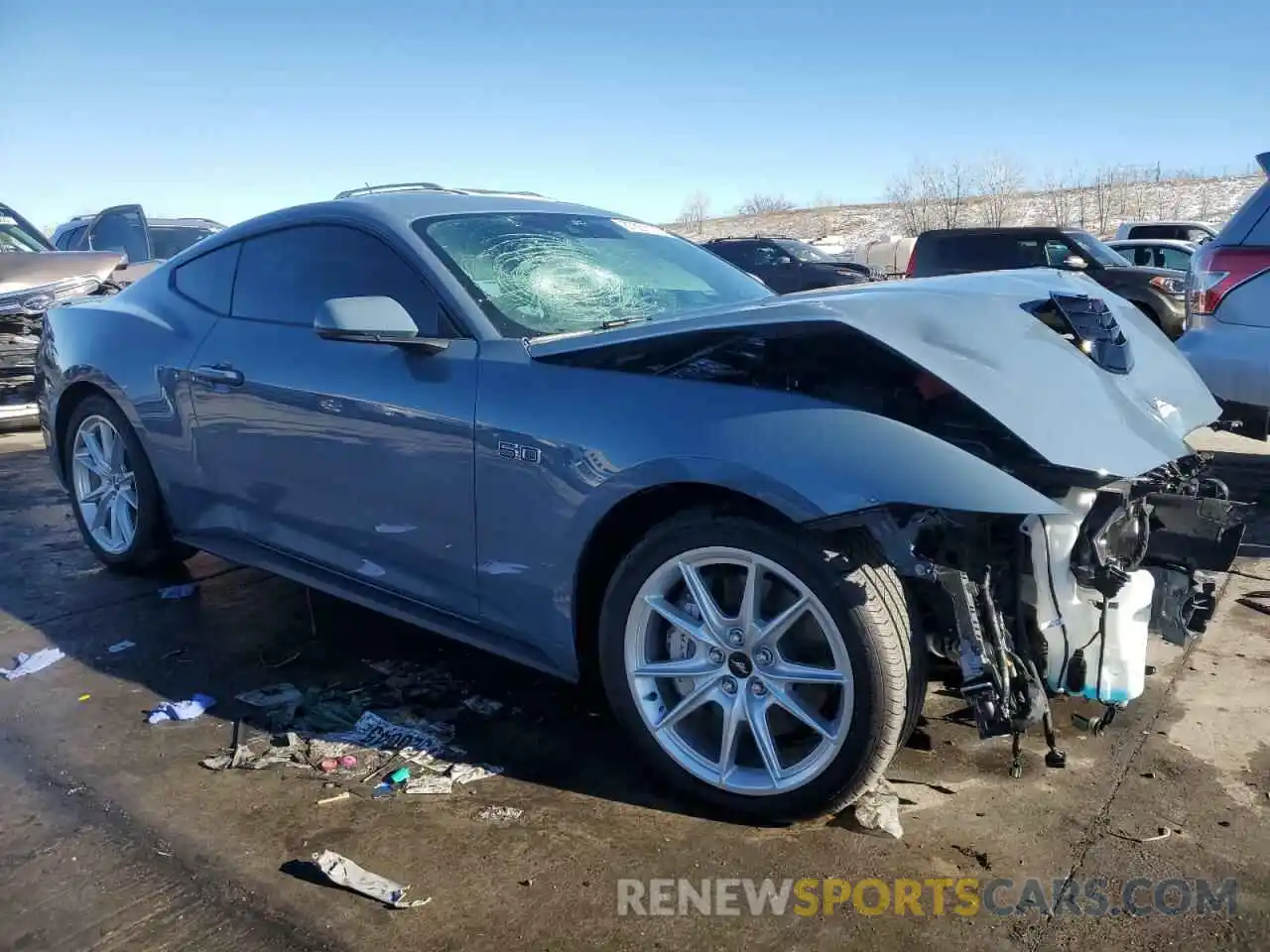 4 Photograph of a damaged car 1FA6P8CF7R5411826 FORD MUSTANG 2024