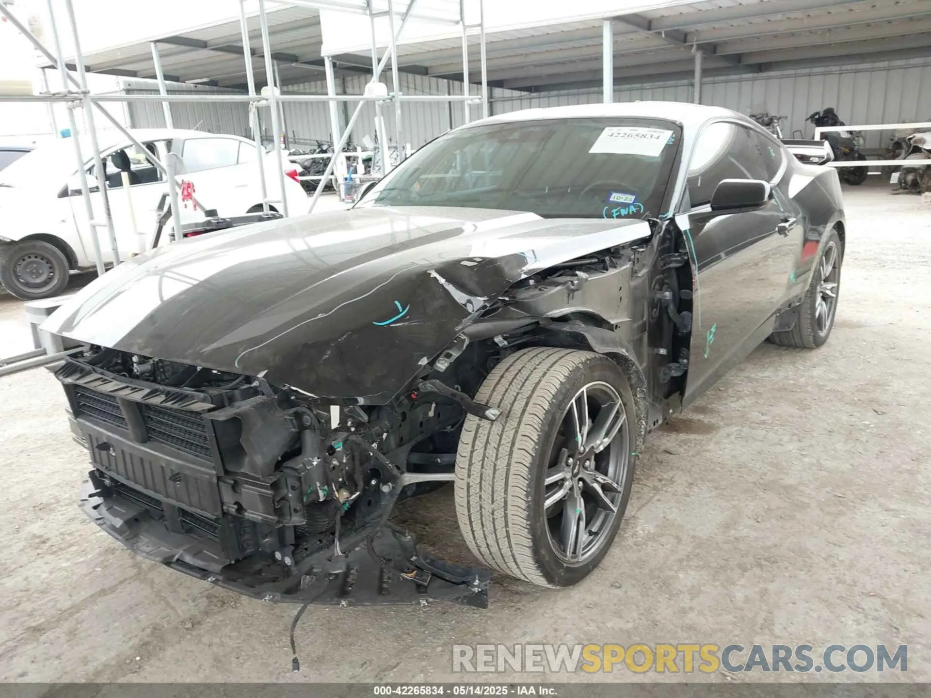 2 Photograph of a damaged car 1FA6P8TH2R5109961 FORD MUSTANG 2024