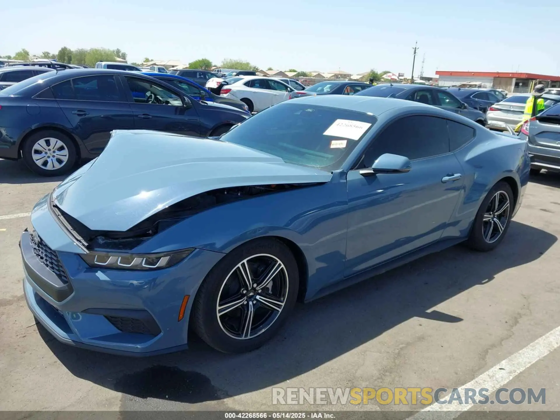 2 Photograph of a damaged car 1FA6P8THXR5140195 FORD MUSTANG 2024