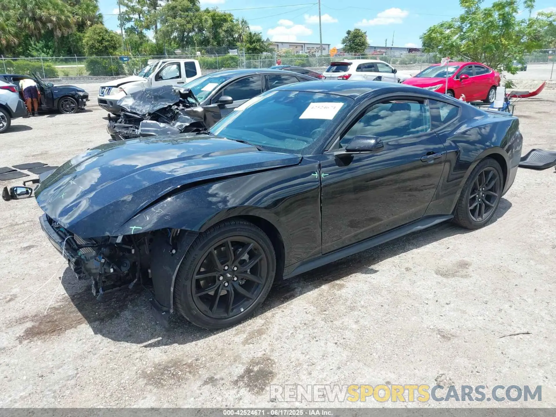 2 Photograph of a damaged car 1FA6P8TH0S5103047 FORD MUSTANG 2025