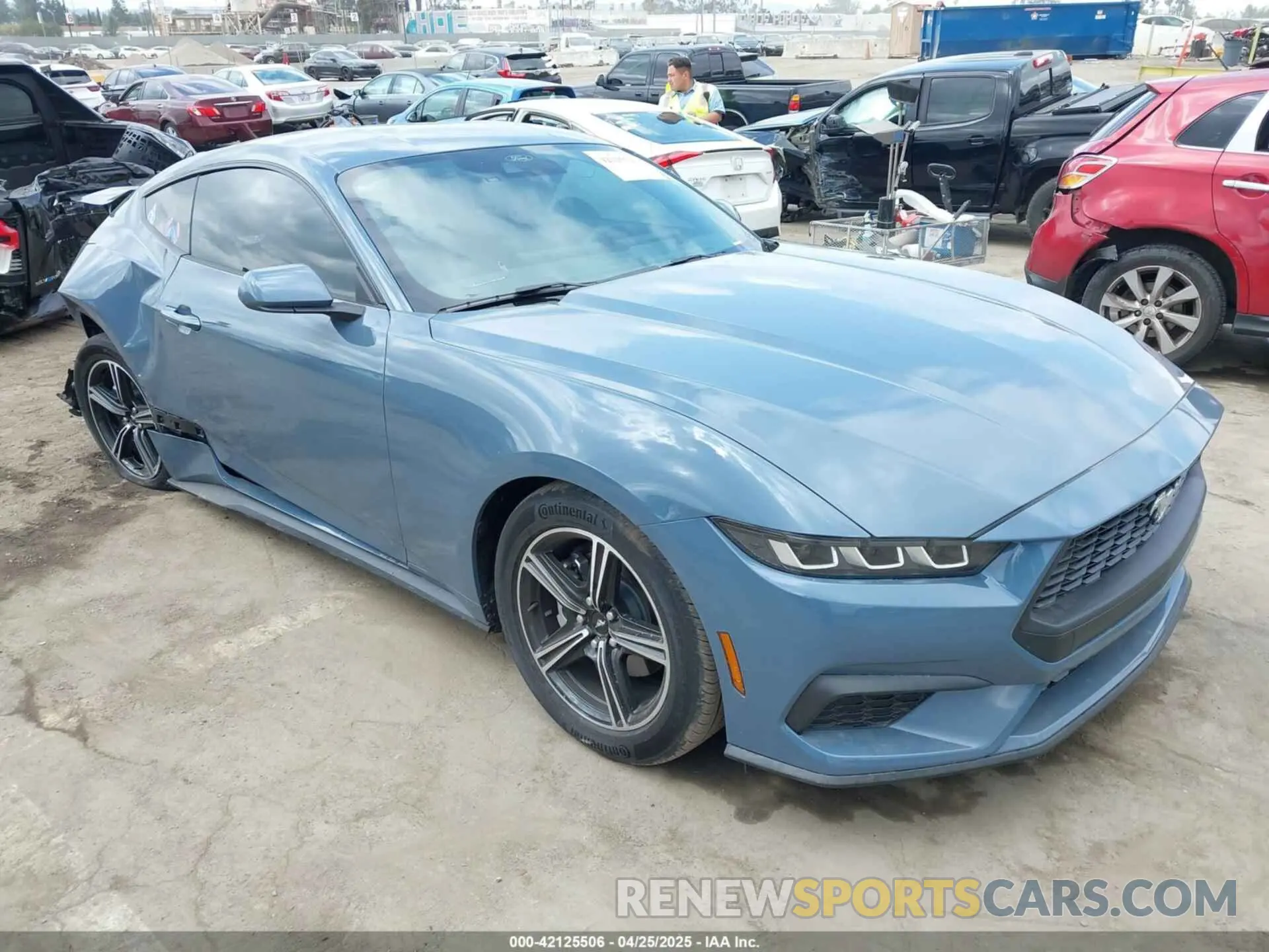 1 Photograph of a damaged car 1FA6P8TH8S5101594 FORD MUSTANG 2025
