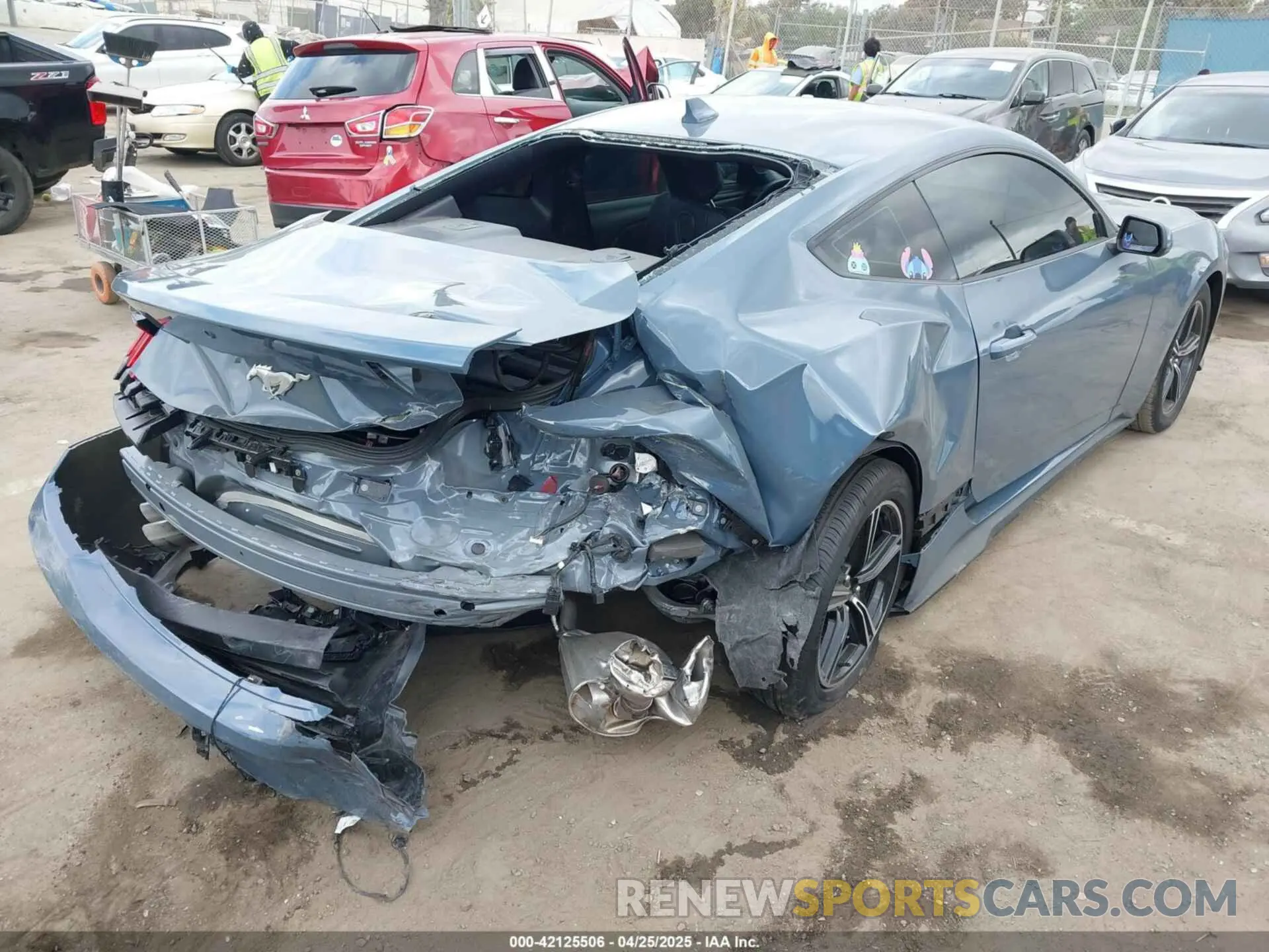 4 Photograph of a damaged car 1FA6P8TH8S5101594 FORD MUSTANG 2025
