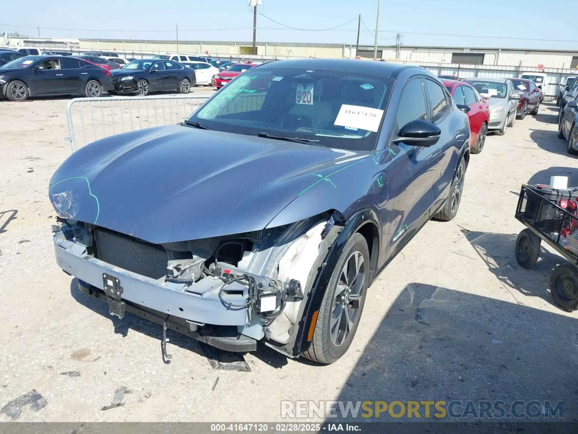2 Photograph of a damaged car 3FMTK3SU3MMA27877 FORD MUSTANG MACH-E 2021