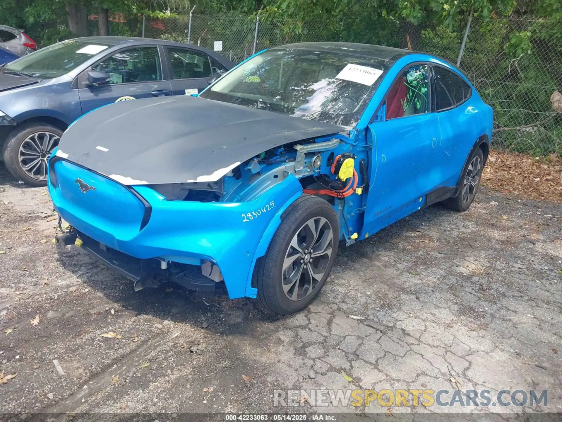 2 Photograph of a damaged car 3FMTK3R77NMA28340 FORD MUSTANG MACH-E 2022