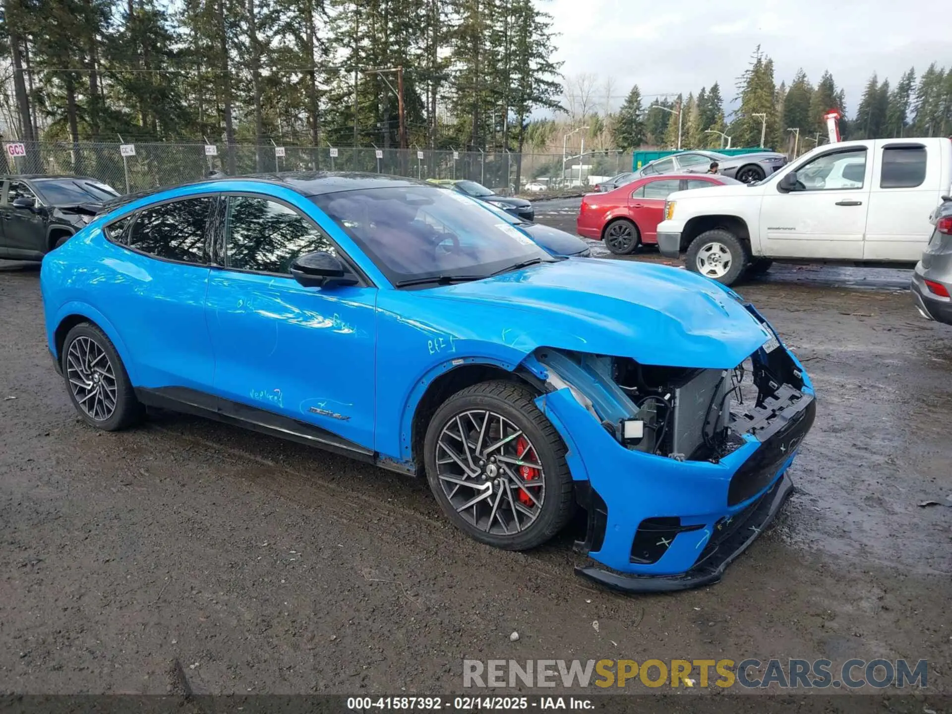 1 Photograph of a damaged car 3FMTK4SX2NMA46499 FORD MUSTANG MACH-E 2022