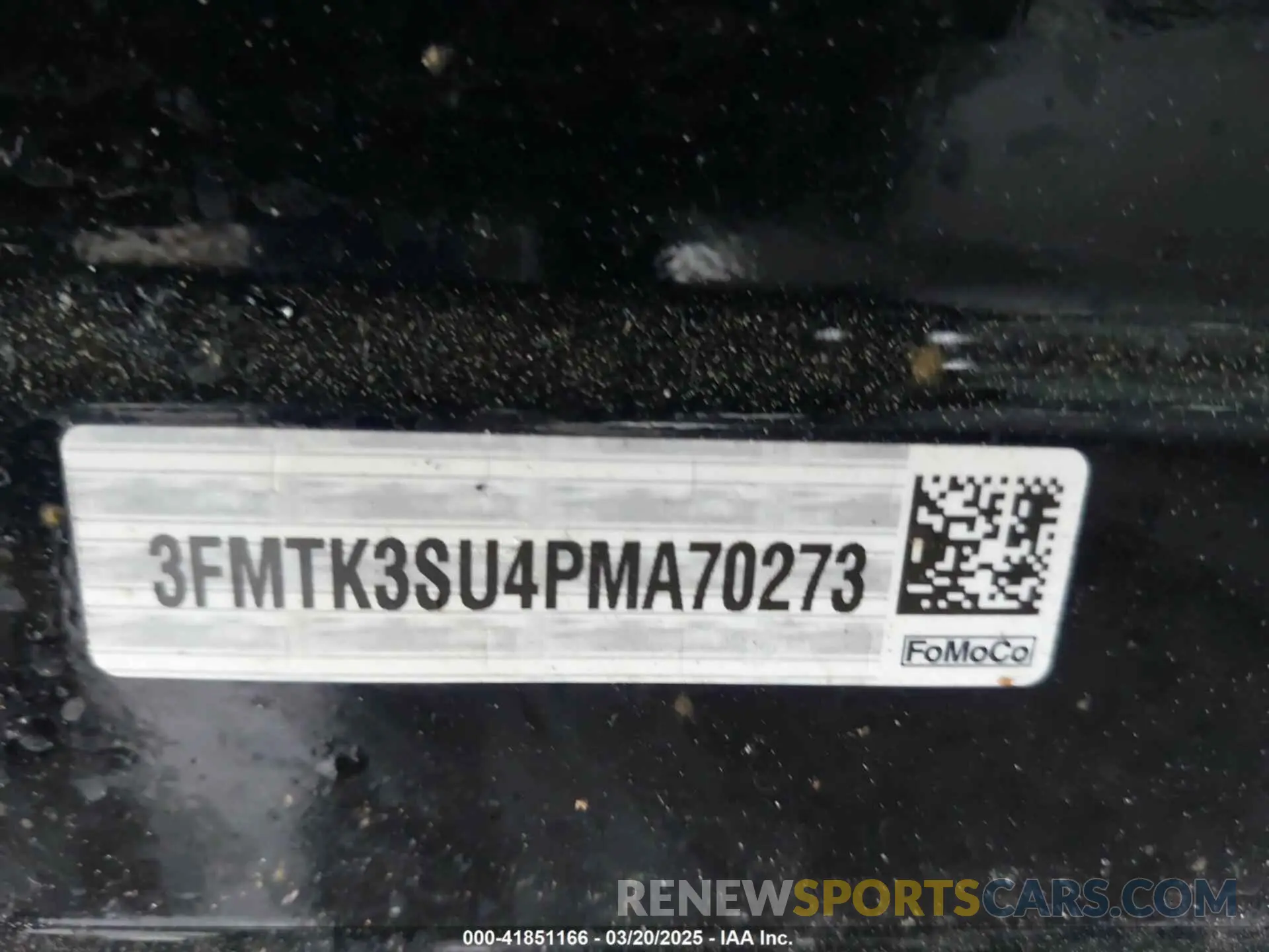 9 Photograph of a damaged car 3FMTK3SU4PMA70273 FORD MUSTANG MACH-E 2023