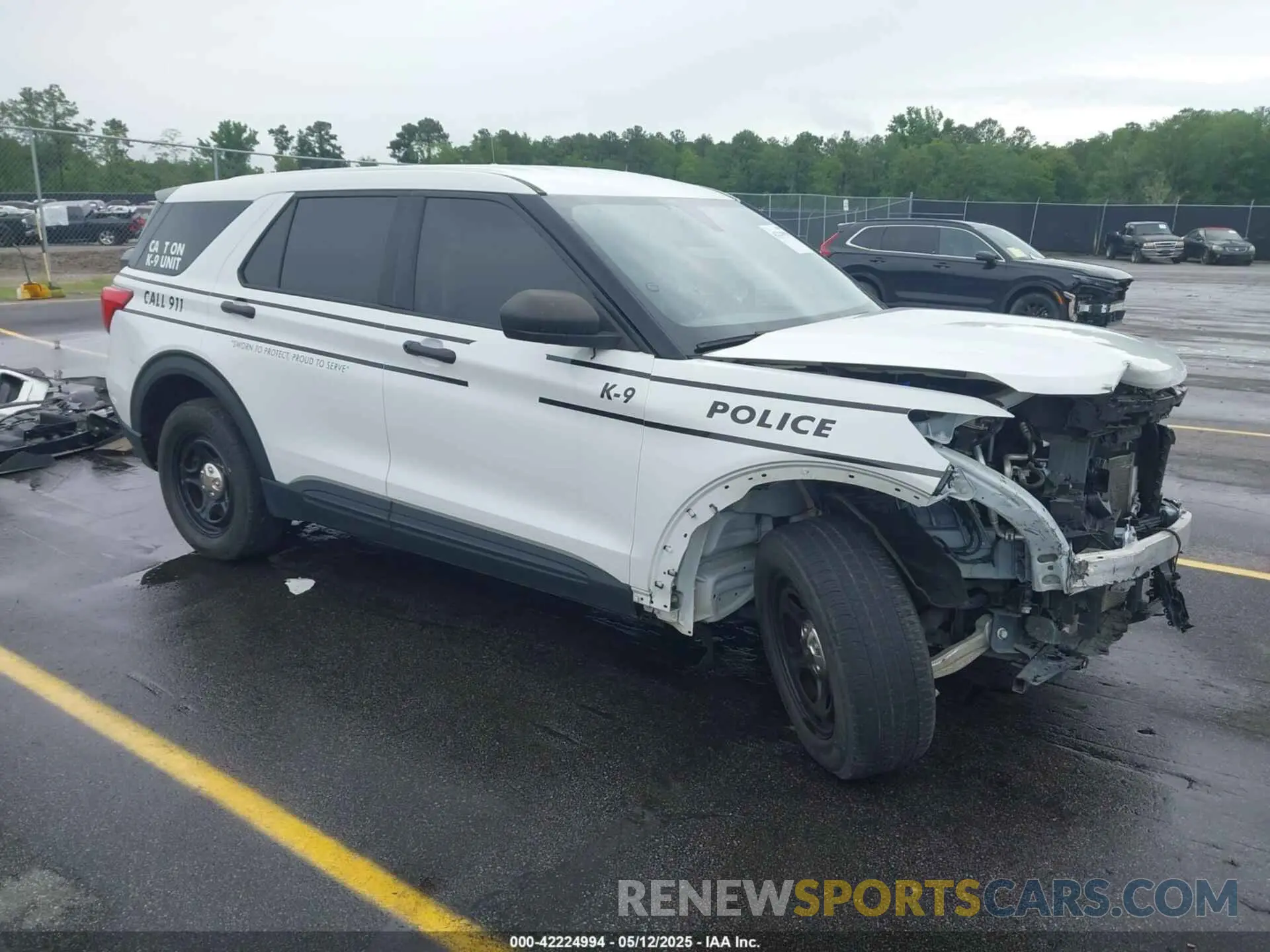 1 Photograph of a damaged car 1FM5K8AB5MGA19375 FORD POLICE INTERCEPTOR 2021