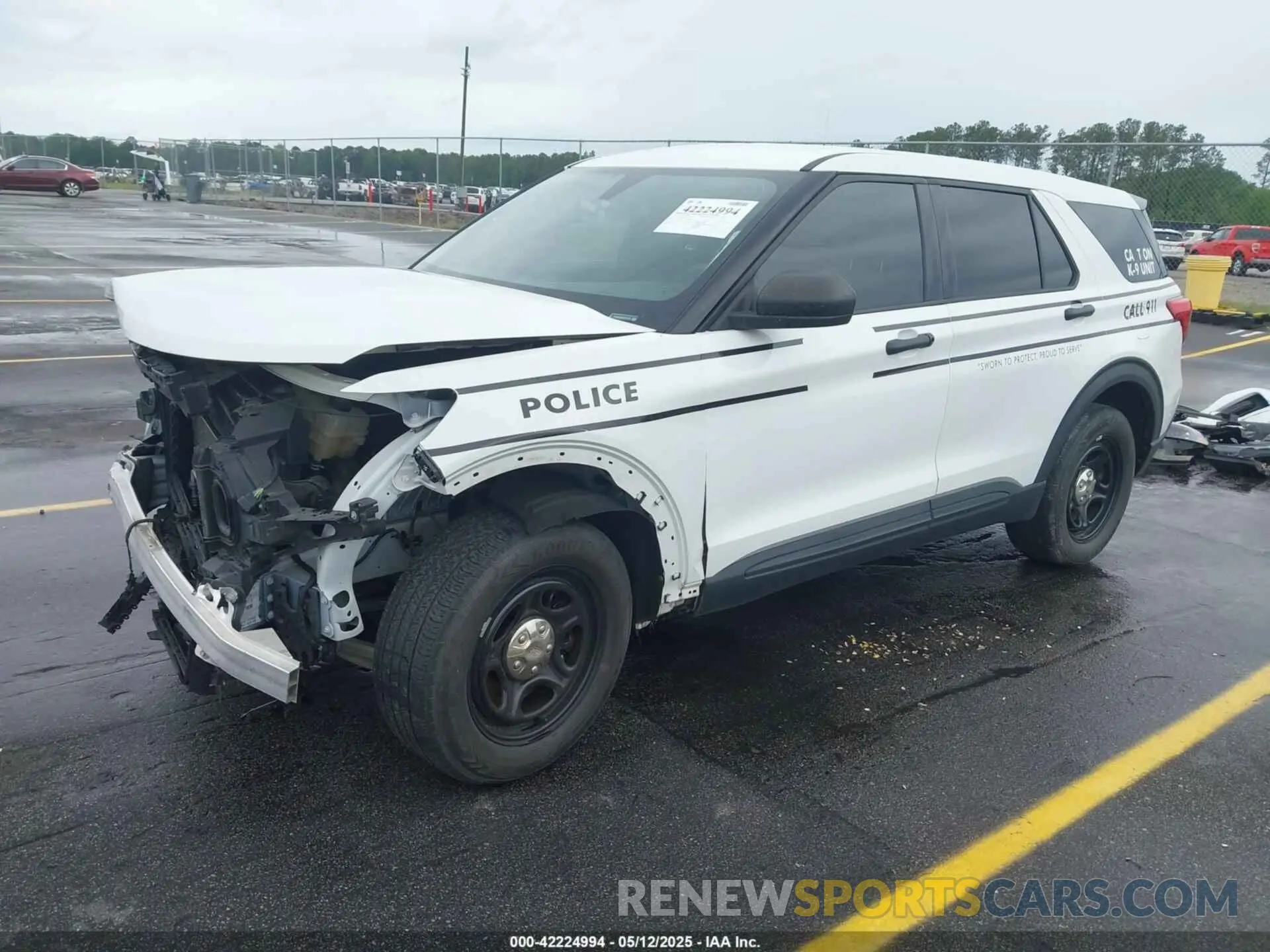 2 Photograph of a damaged car 1FM5K8AB5MGA19375 FORD POLICE INTERCEPTOR 2021