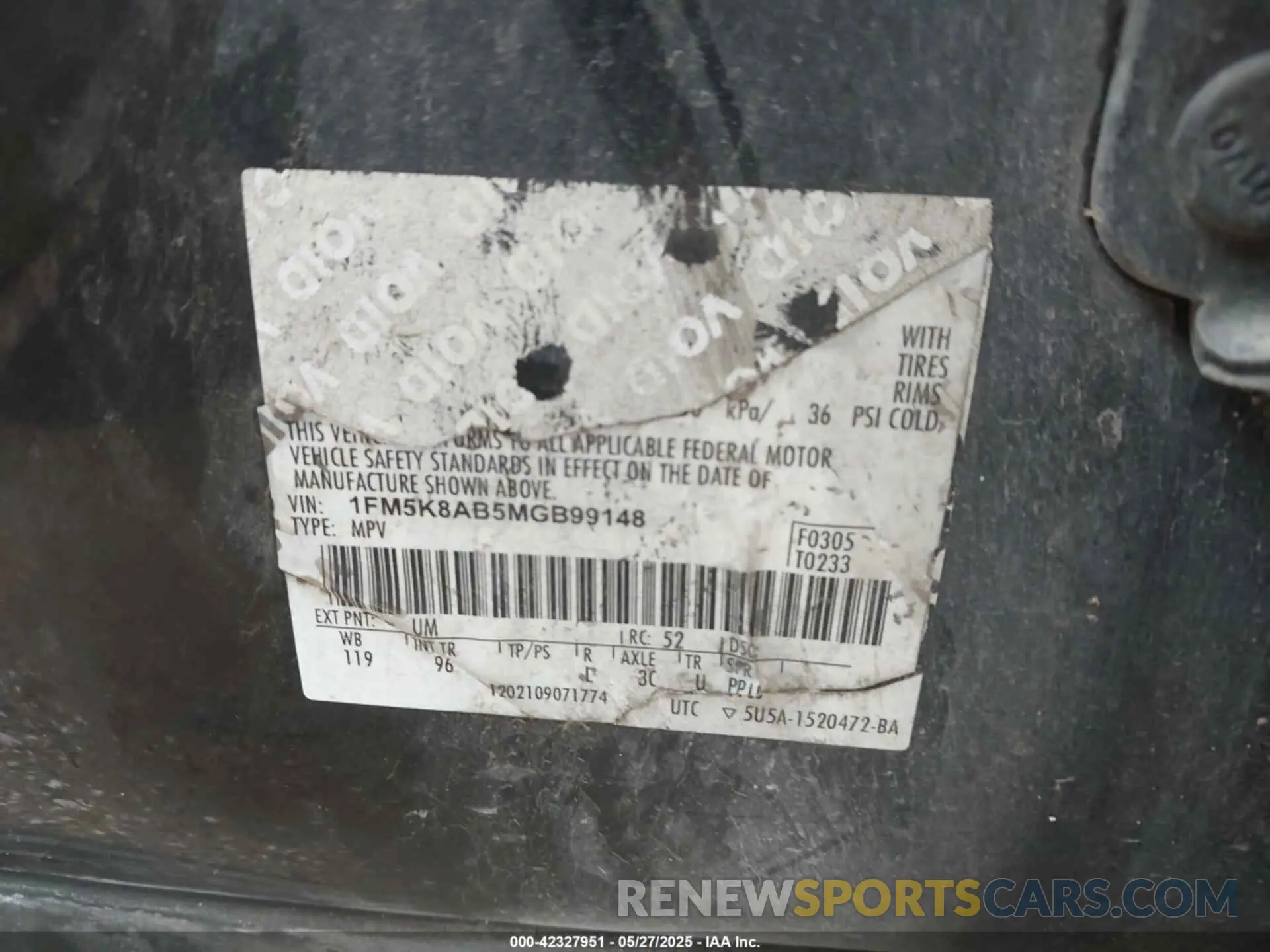 9 Photograph of a damaged car 1FM5K8AB5MGB99148 FORD POLICE INTERCEPTOR 2021