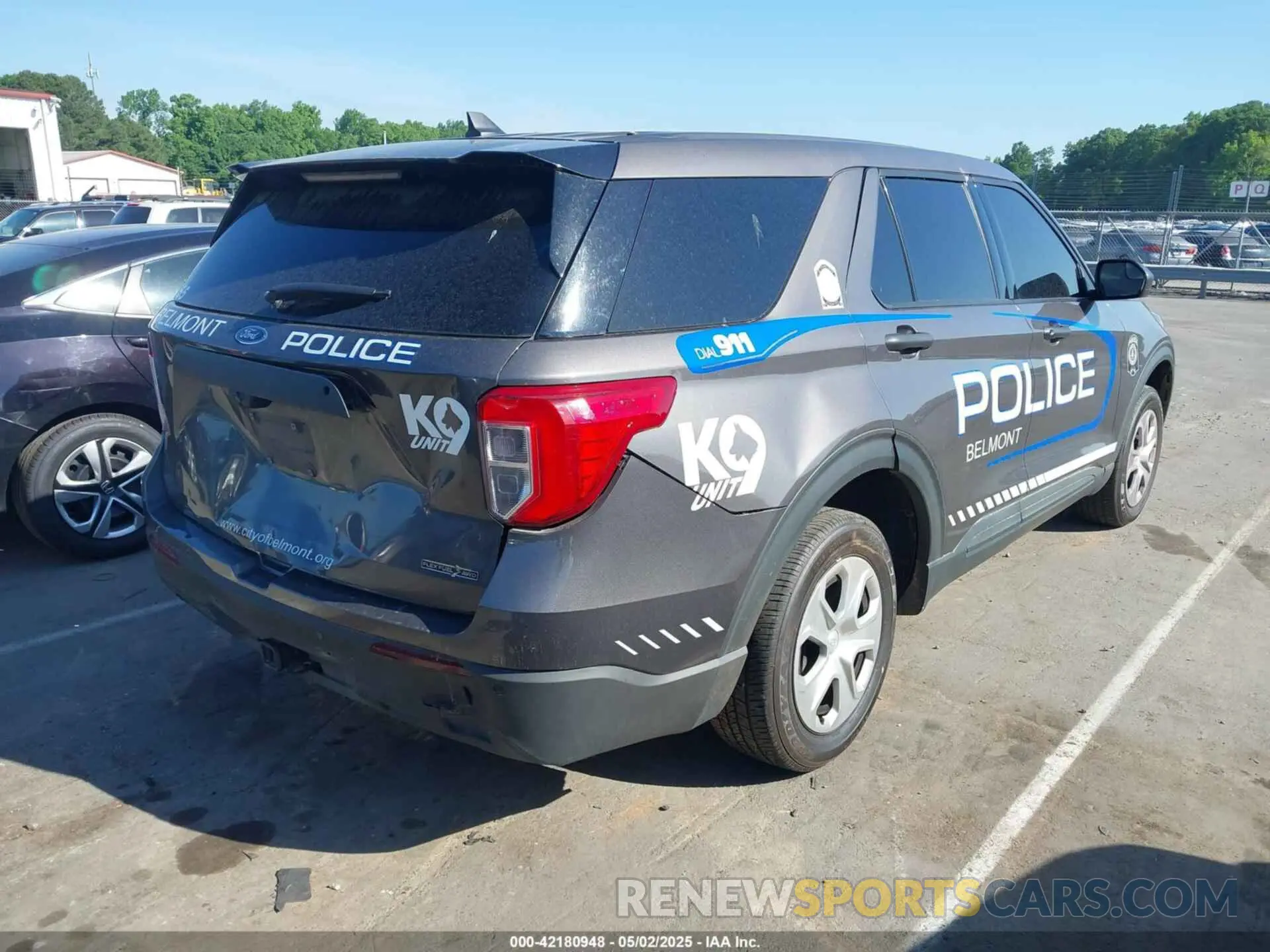 4 Photograph of a damaged car 1FM5K8AB7MGC21974 FORD POLICE INTERCEPTOR 2021