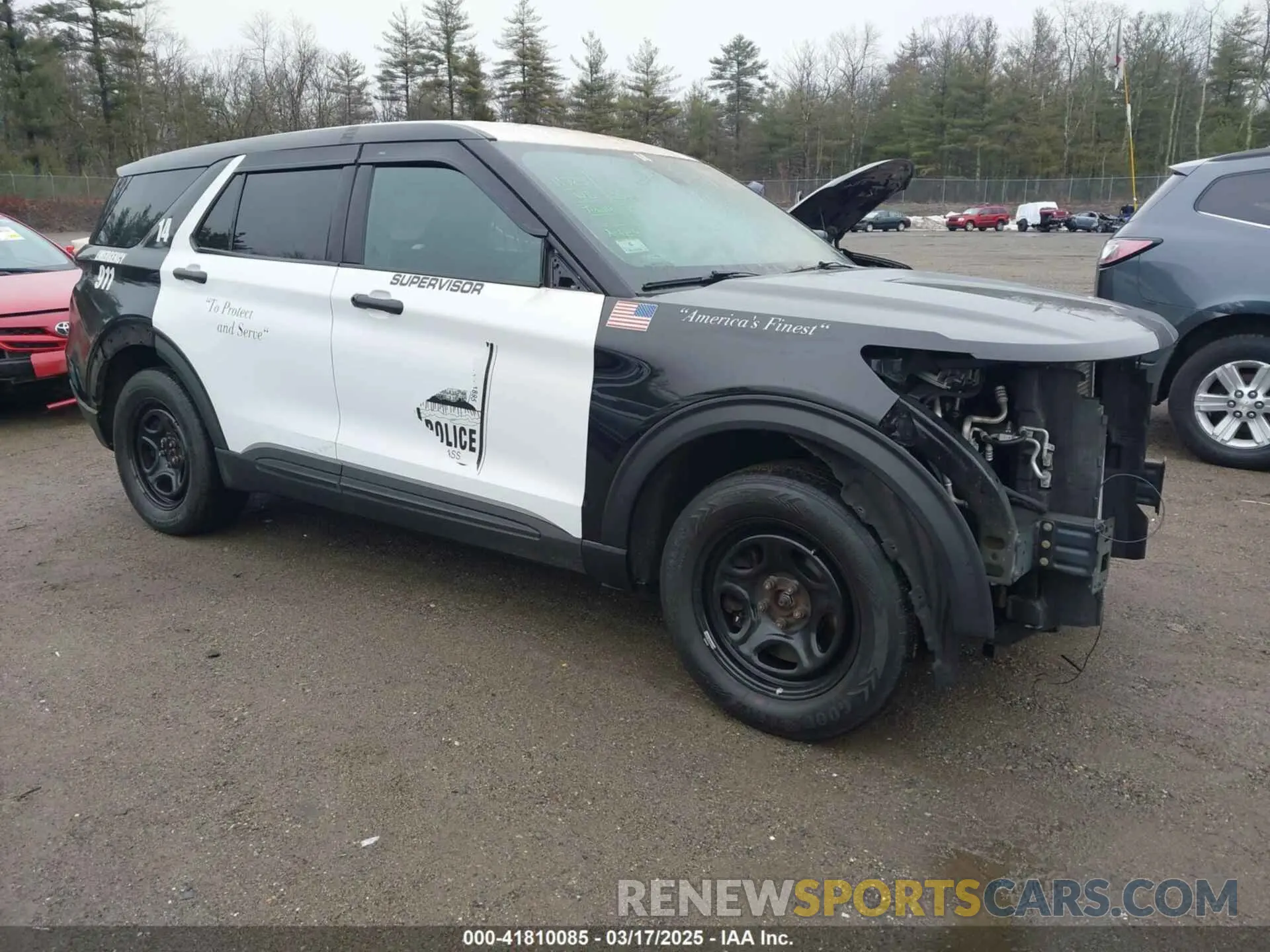 1 Photograph of a damaged car 1FM5K8AB0NGA54438 FORD POLICE INTERCEPTOR 2022