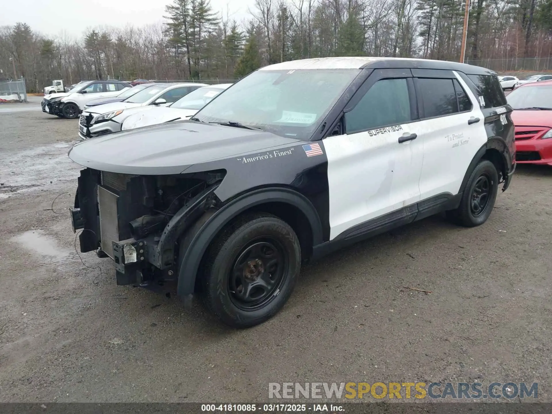 2 Photograph of a damaged car 1FM5K8AB0NGA54438 FORD POLICE INTERCEPTOR 2022