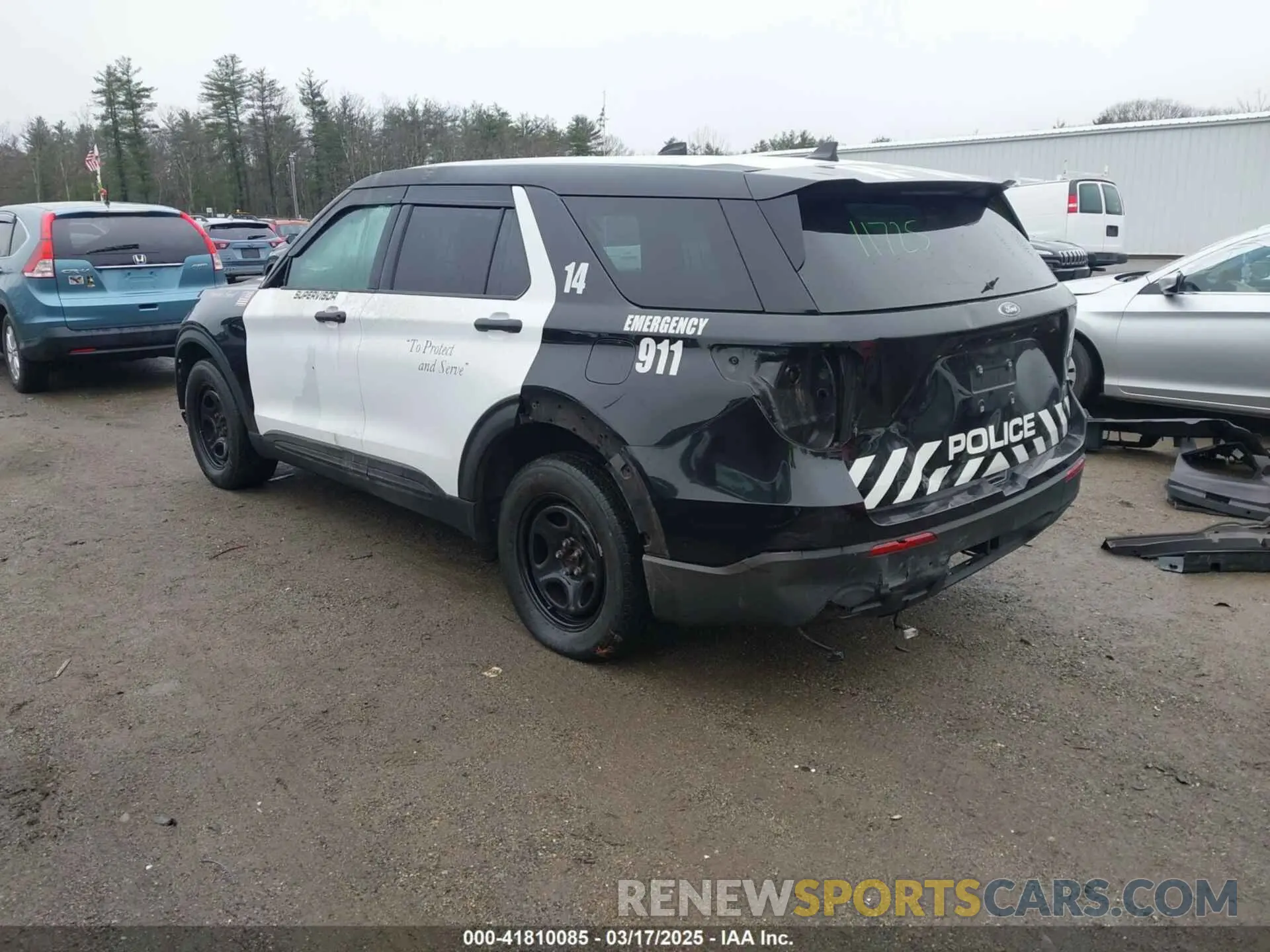 3 Photograph of a damaged car 1FM5K8AB0NGA54438 FORD POLICE INTERCEPTOR 2022
