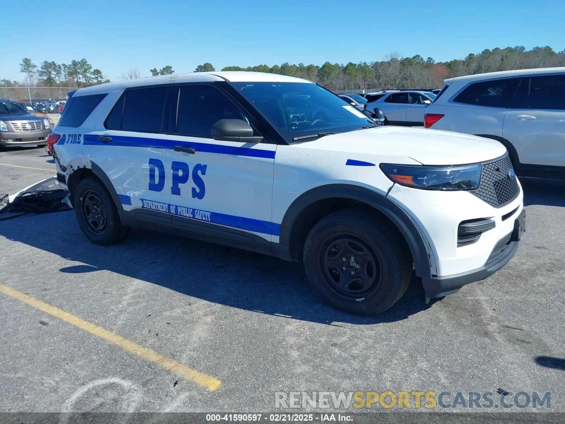 1 Photograph of a damaged car 1FM5K8AB1NGA40399 FORD POLICE INTERCEPTOR 2022