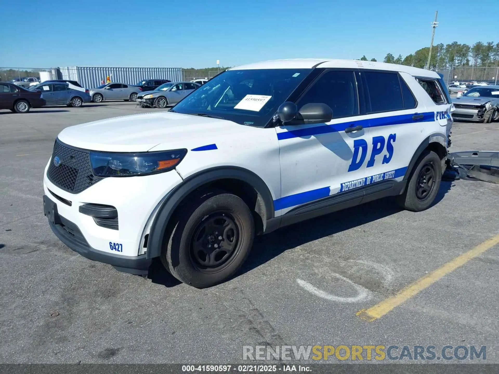 2 Photograph of a damaged car 1FM5K8AB1NGA40399 FORD POLICE INTERCEPTOR 2022