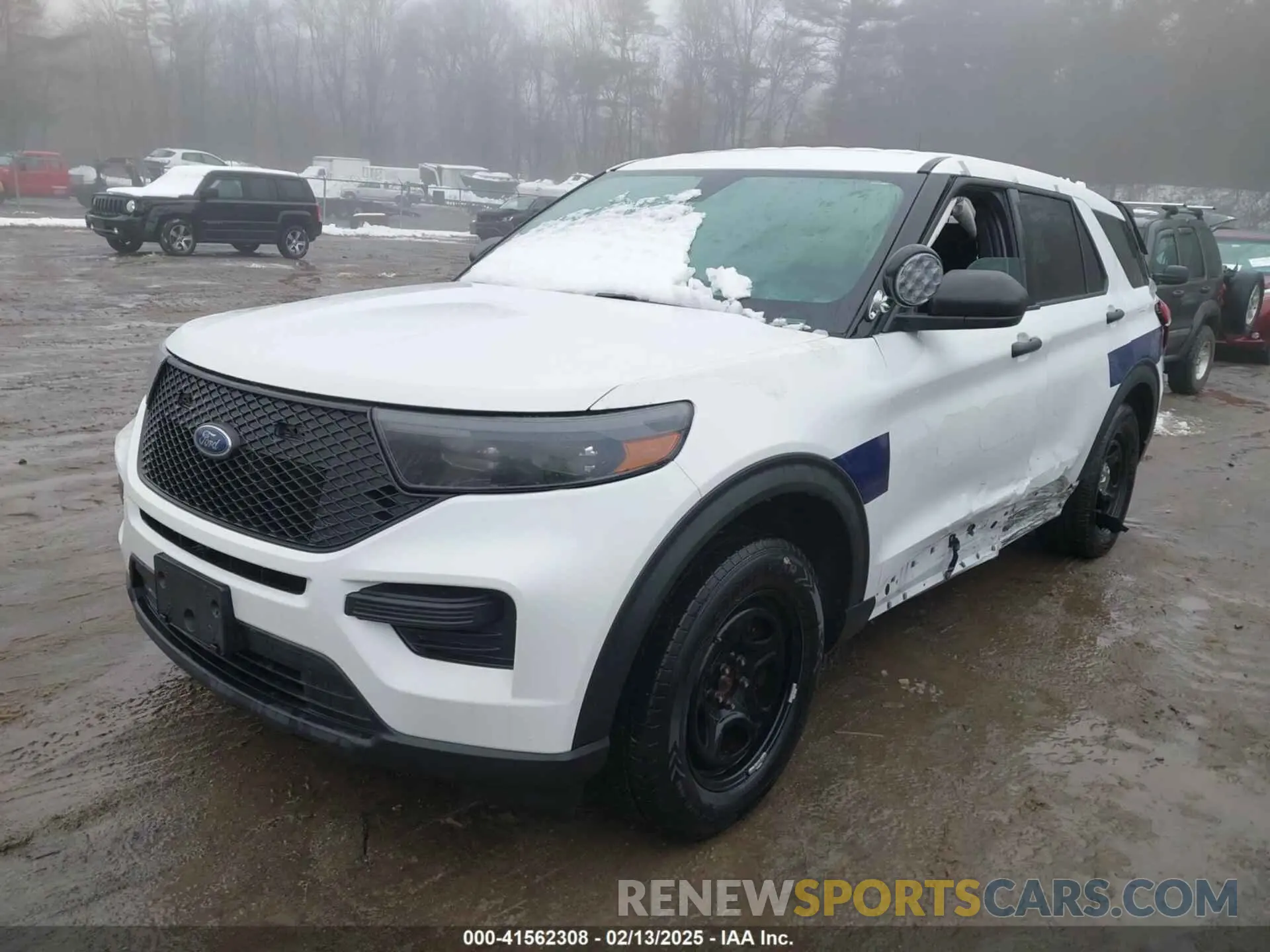 2 Photograph of a damaged car 1FM5K8AB5NGA54483 FORD POLICE INTERCEPTOR 2022