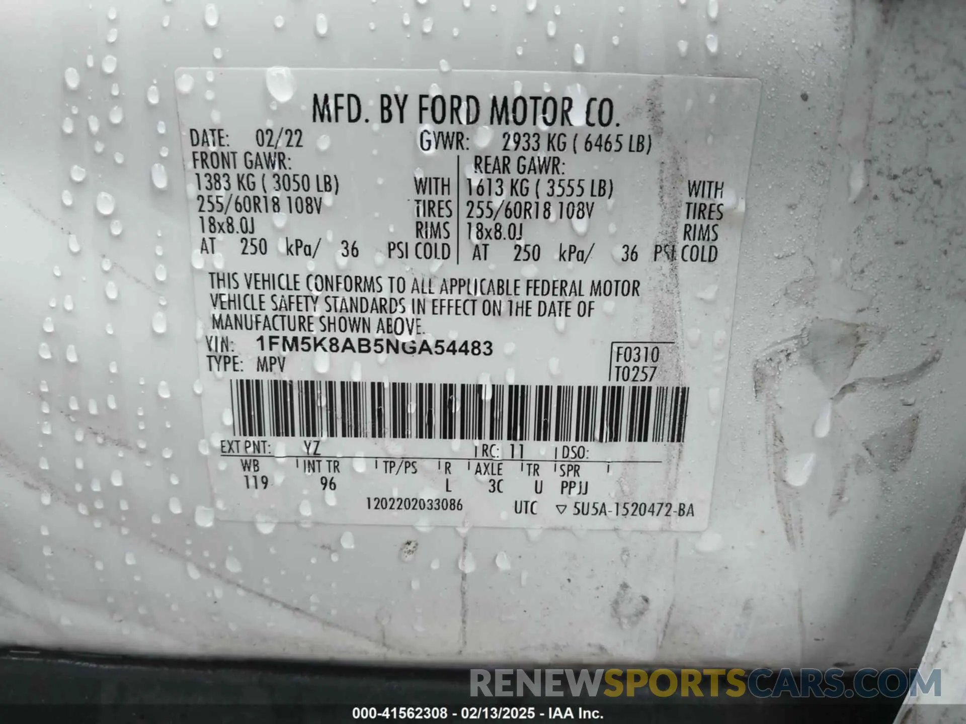 9 Photograph of a damaged car 1FM5K8AB5NGA54483 FORD POLICE INTERCEPTOR 2022