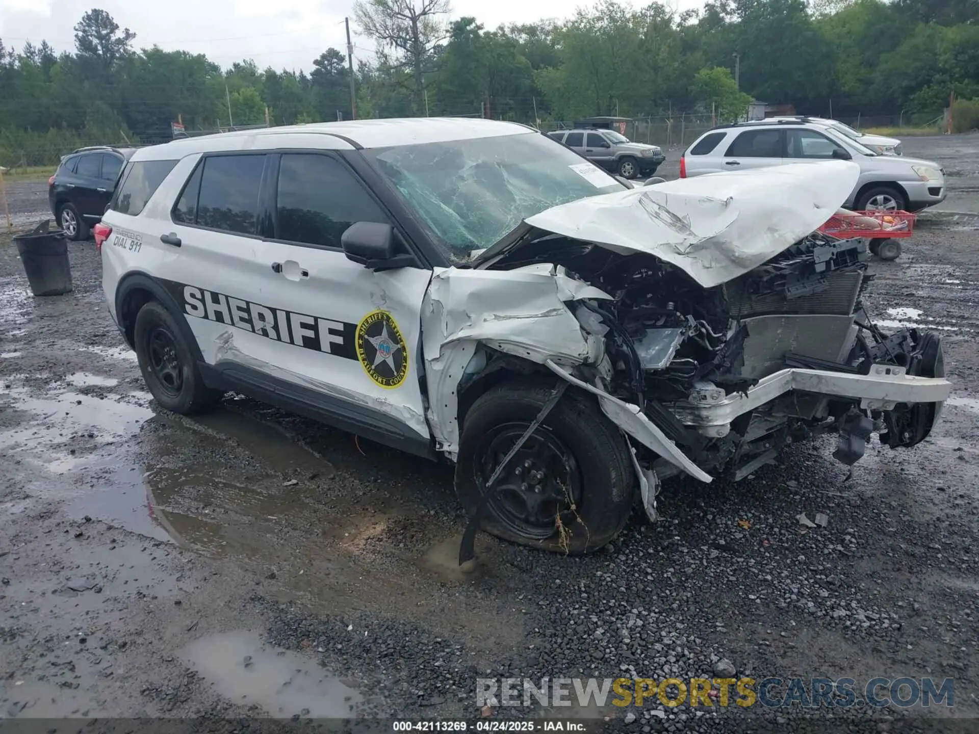 1 Photograph of a damaged car 1FM5K8AB6NGA40303 FORD POLICE INTERCEPTOR 2022