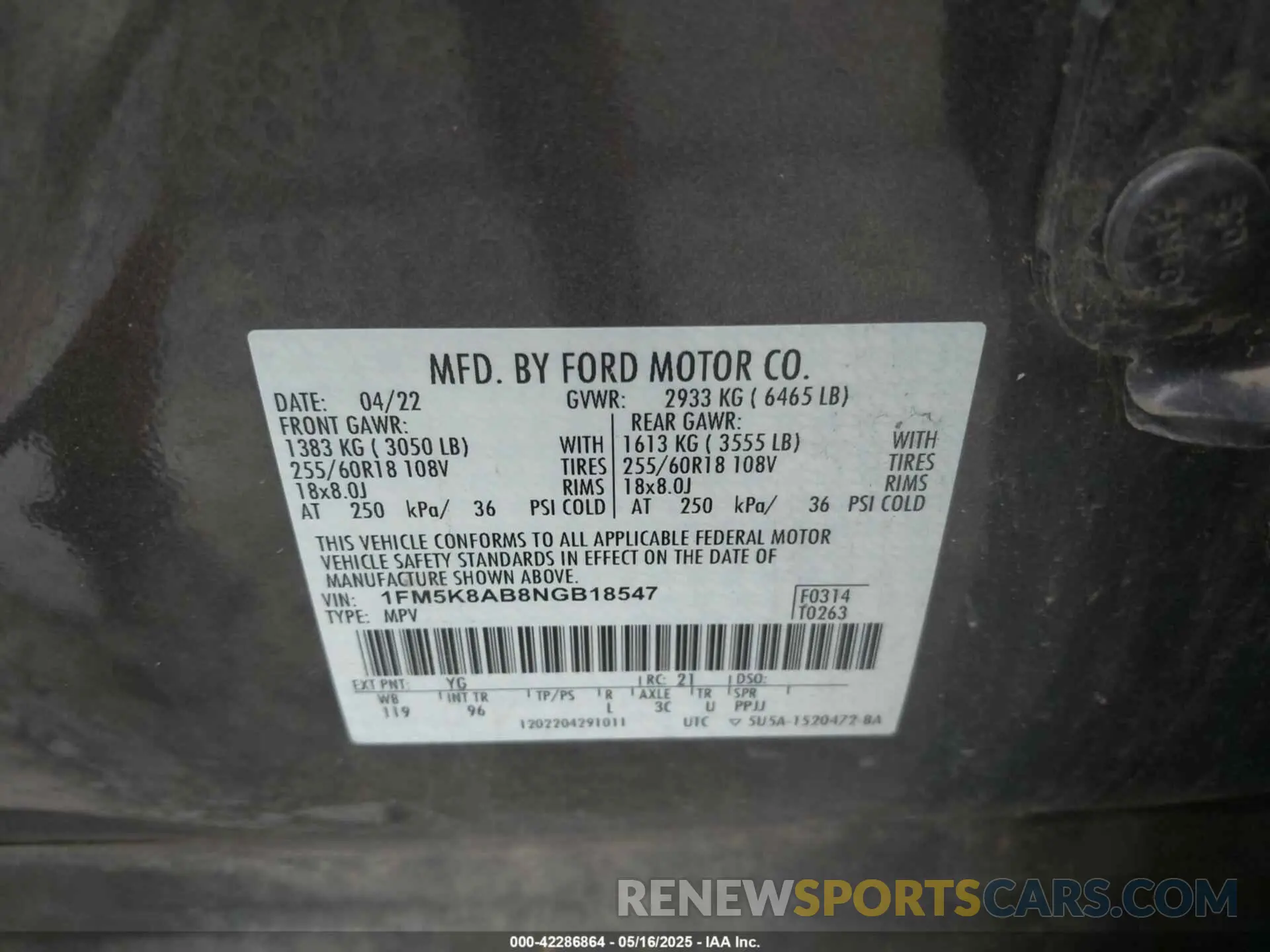 9 Photograph of a damaged car 1FM5K8AB8NGB18547 FORD POLICE INTERCEPTOR 2022