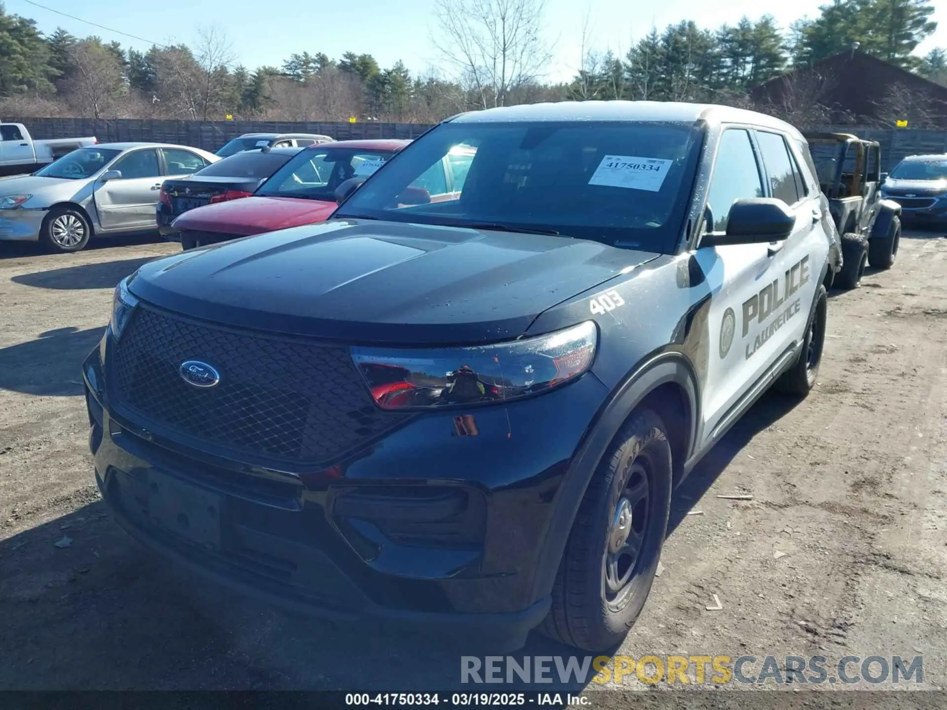 2 Photograph of a damaged car 1FM5K8AB9NGA01978 FORD POLICE INTERCEPTOR 2022