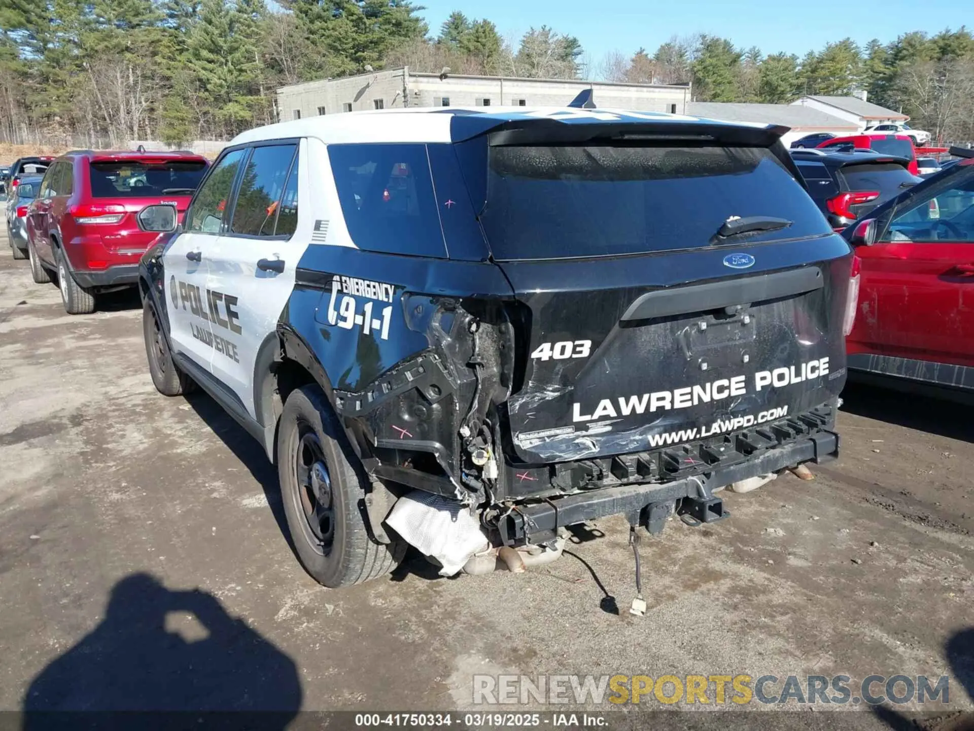 3 Photograph of a damaged car 1FM5K8AB9NGA01978 FORD POLICE INTERCEPTOR 2022