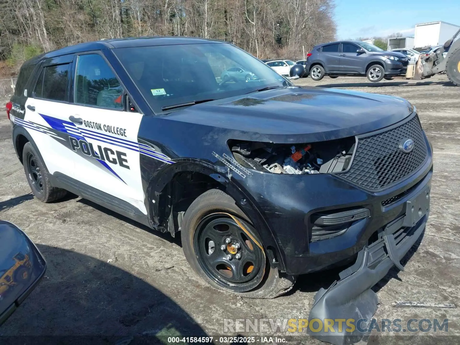 1 Photograph of a damaged car 1FM5K8AW4NNA02325 FORD POLICE INTERCEPTOR 2022