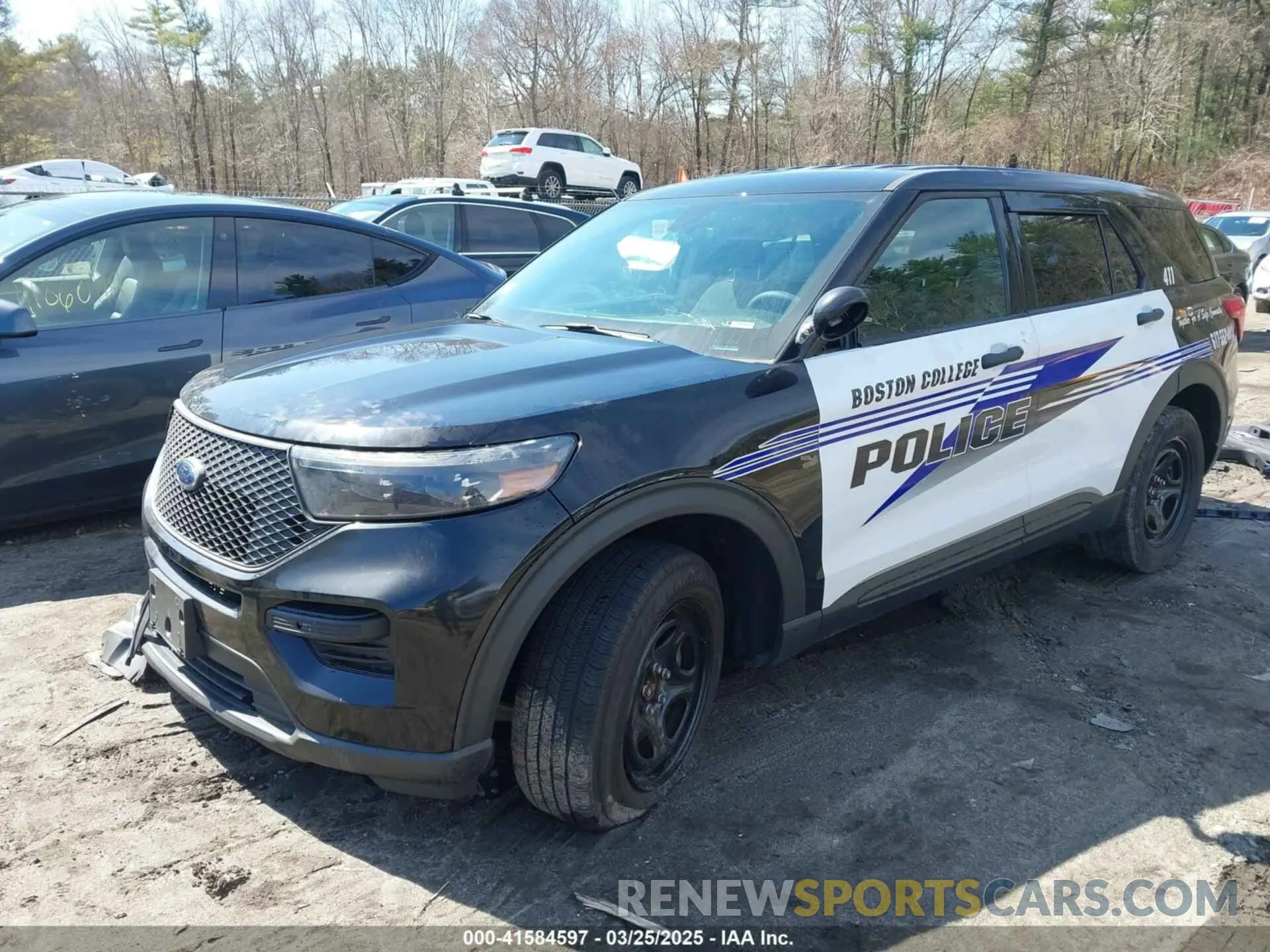2 Photograph of a damaged car 1FM5K8AW4NNA02325 FORD POLICE INTERCEPTOR 2022