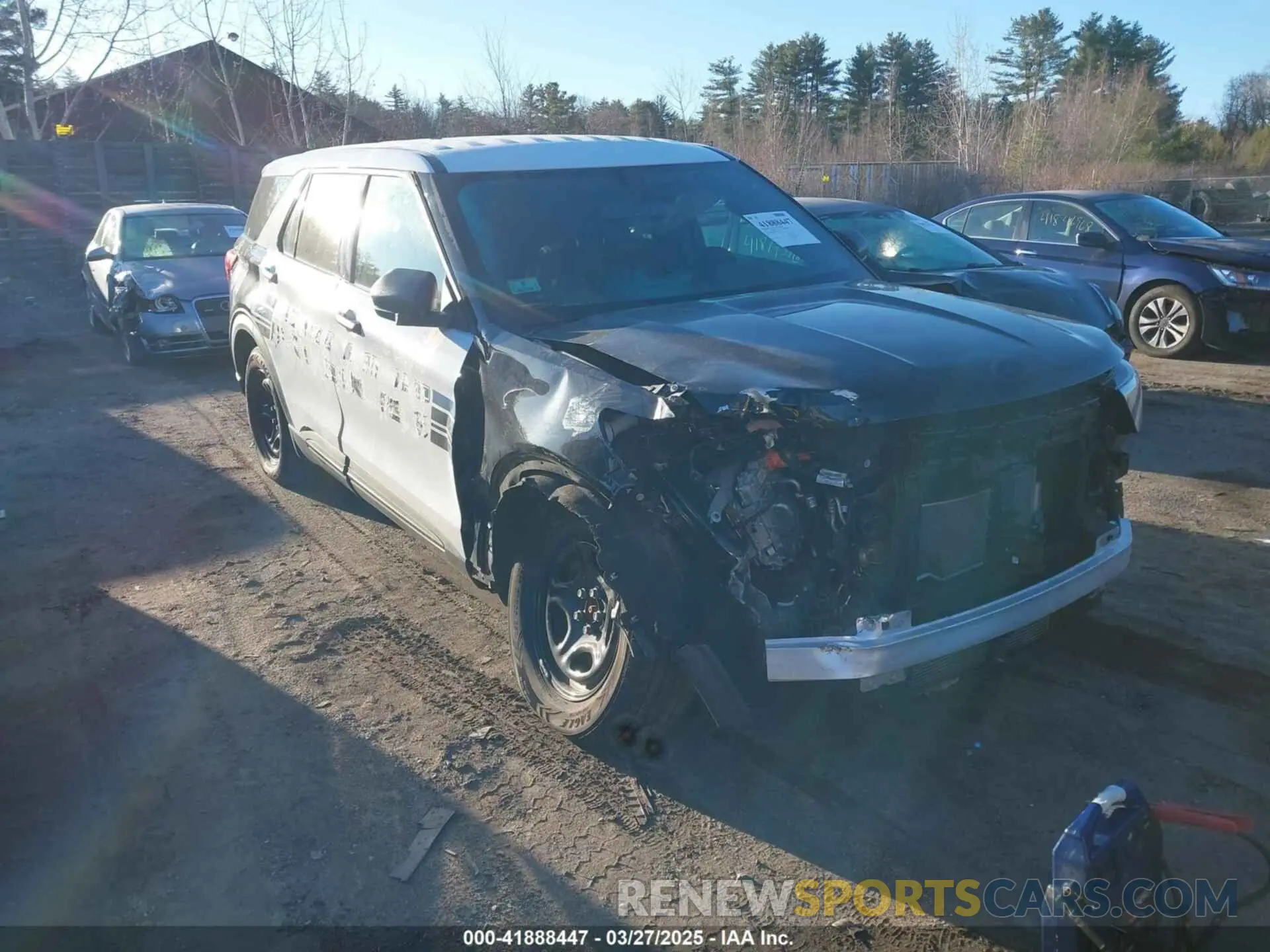 1 Photograph of a damaged car 1FM5K8AW6NNA11771 FORD POLICE INTERCEPTOR 2022
