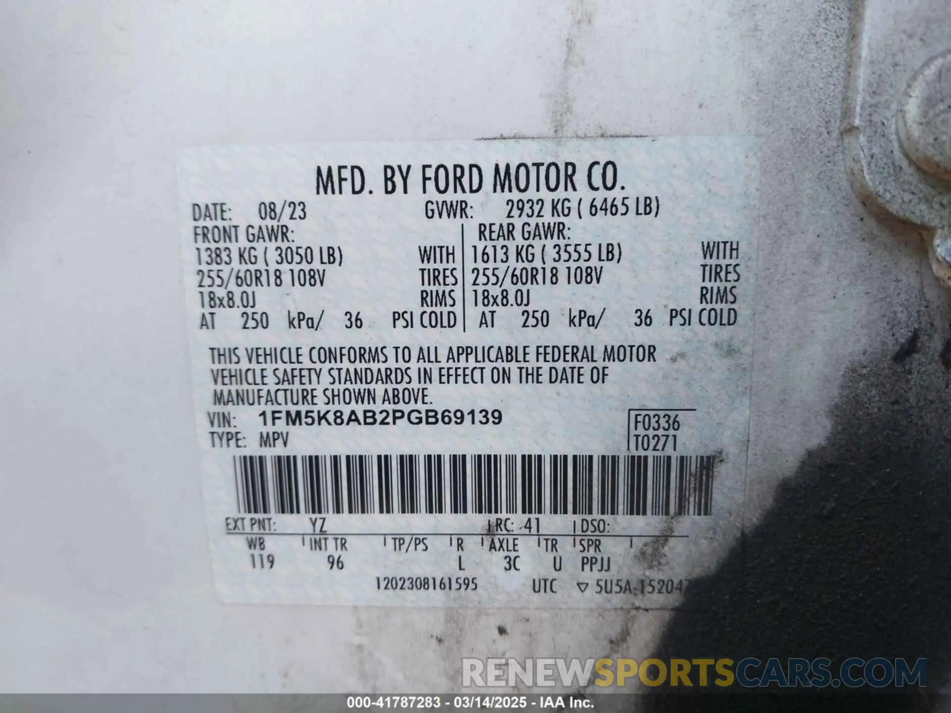 9 Photograph of a damaged car 1FM5K8AB2PGB69139 FORD POLICE INTERCEPTOR 2023