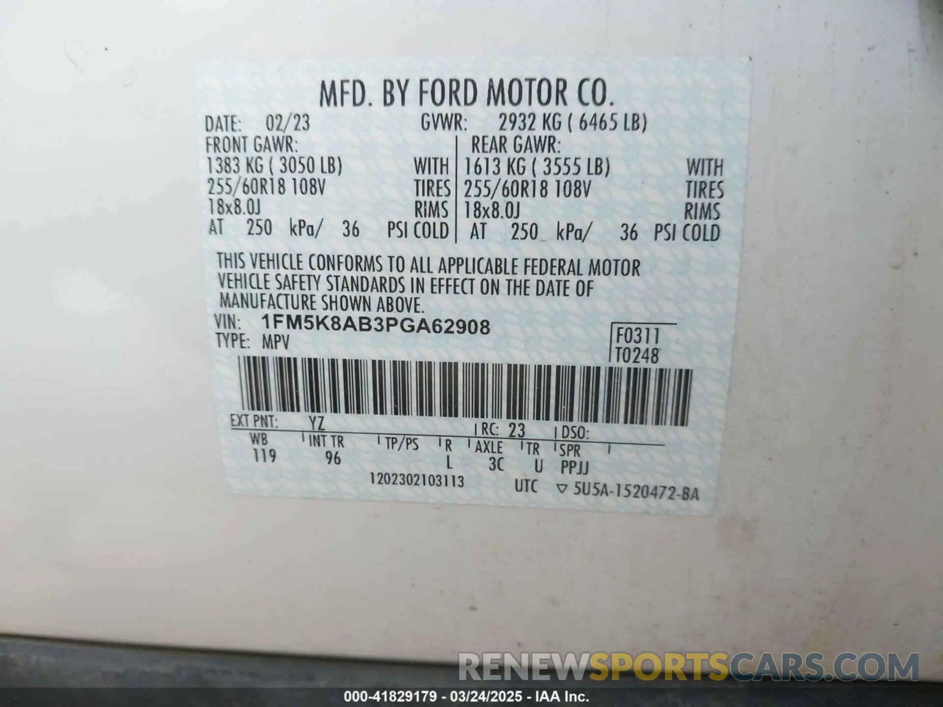 9 Photograph of a damaged car 1FM5K8AB3PGA62908 FORD POLICE INTERCEPTOR 2023