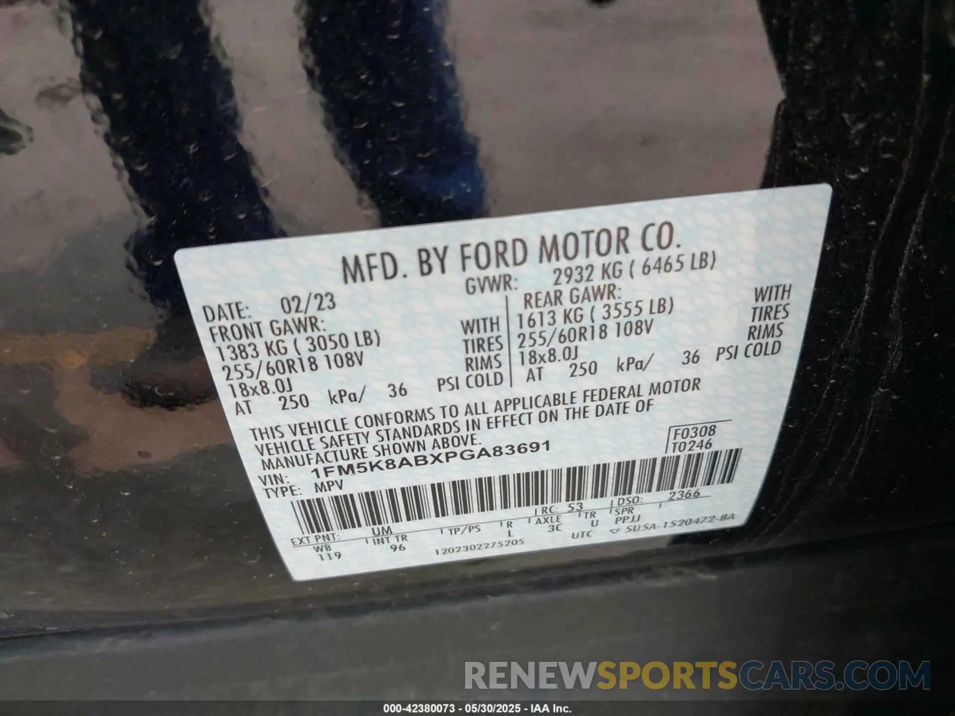 9 Photograph of a damaged car 1FM5K8ABXPGA83691 FORD POLICE INTERCEPTOR 2023