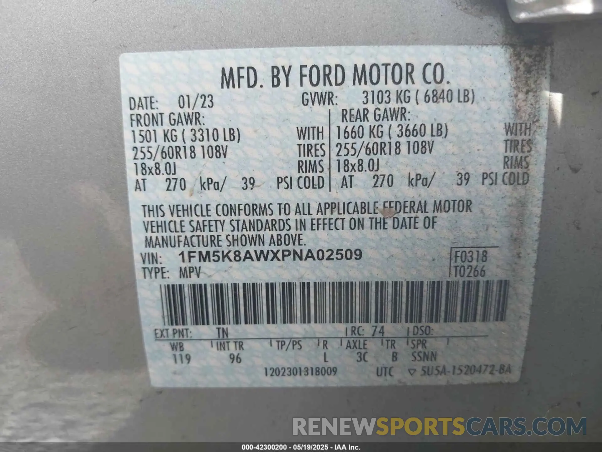 9 Photograph of a damaged car 1FM5K8AWXPNA02509 FORD POLICE INTERCEPTOR 2023