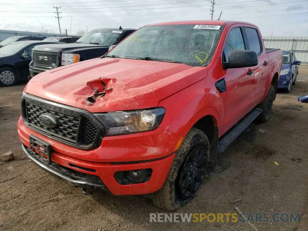 2 Photograph of a damaged car 1FTER4FHXMLD50241 FORD RANGER 2021