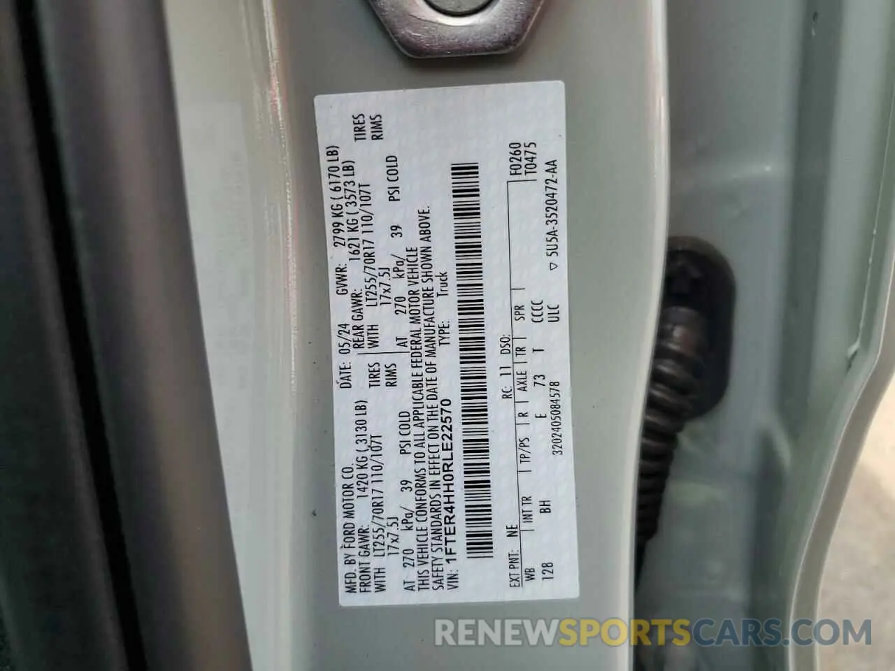 12 Photograph of a damaged car 1FTER4HH0RLE22570 FORD RANGER 2024