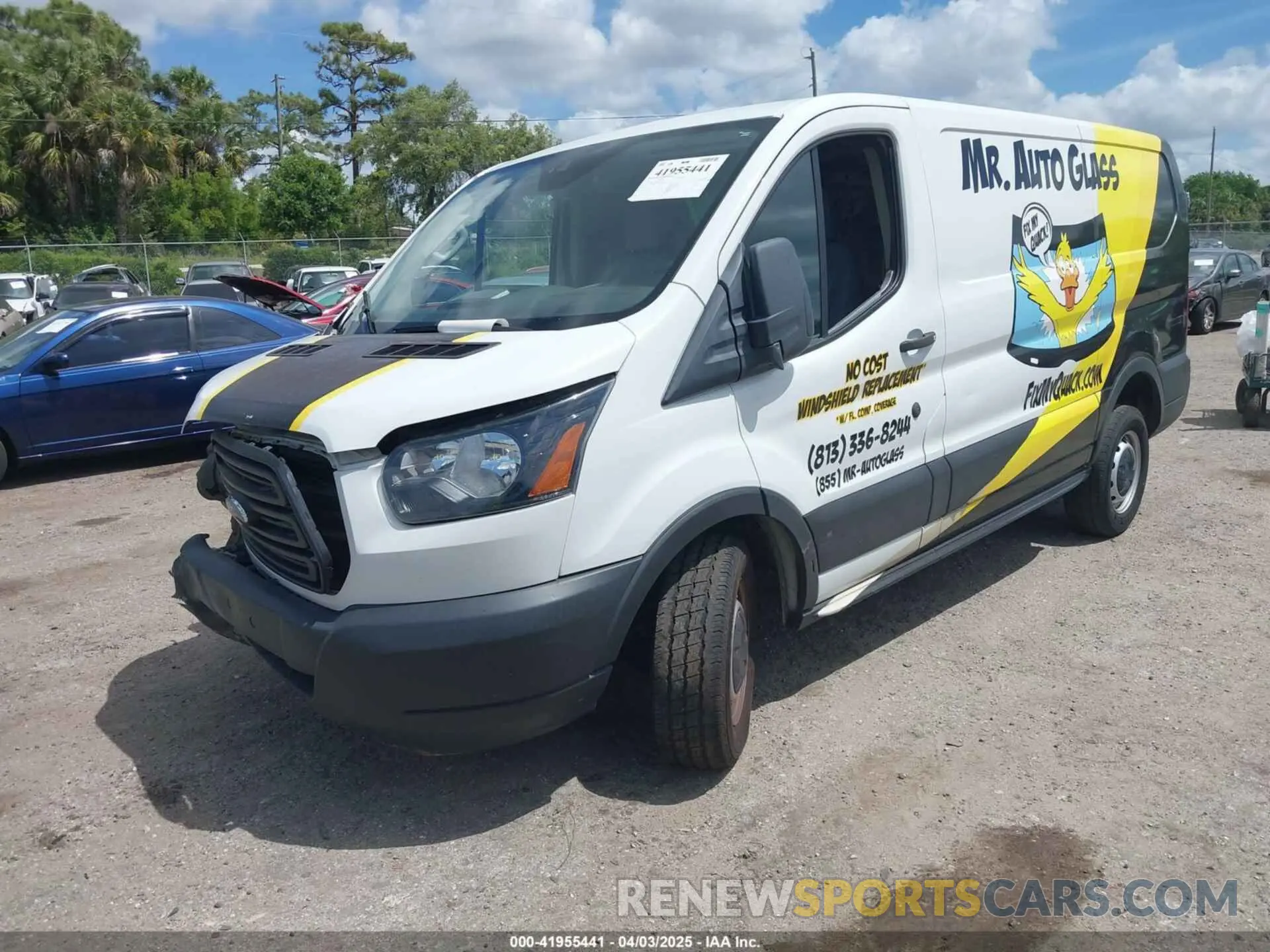 2 Photograph of a damaged car 1FTYE1YM5KKB75711 FORD TRANSIT-150 2019