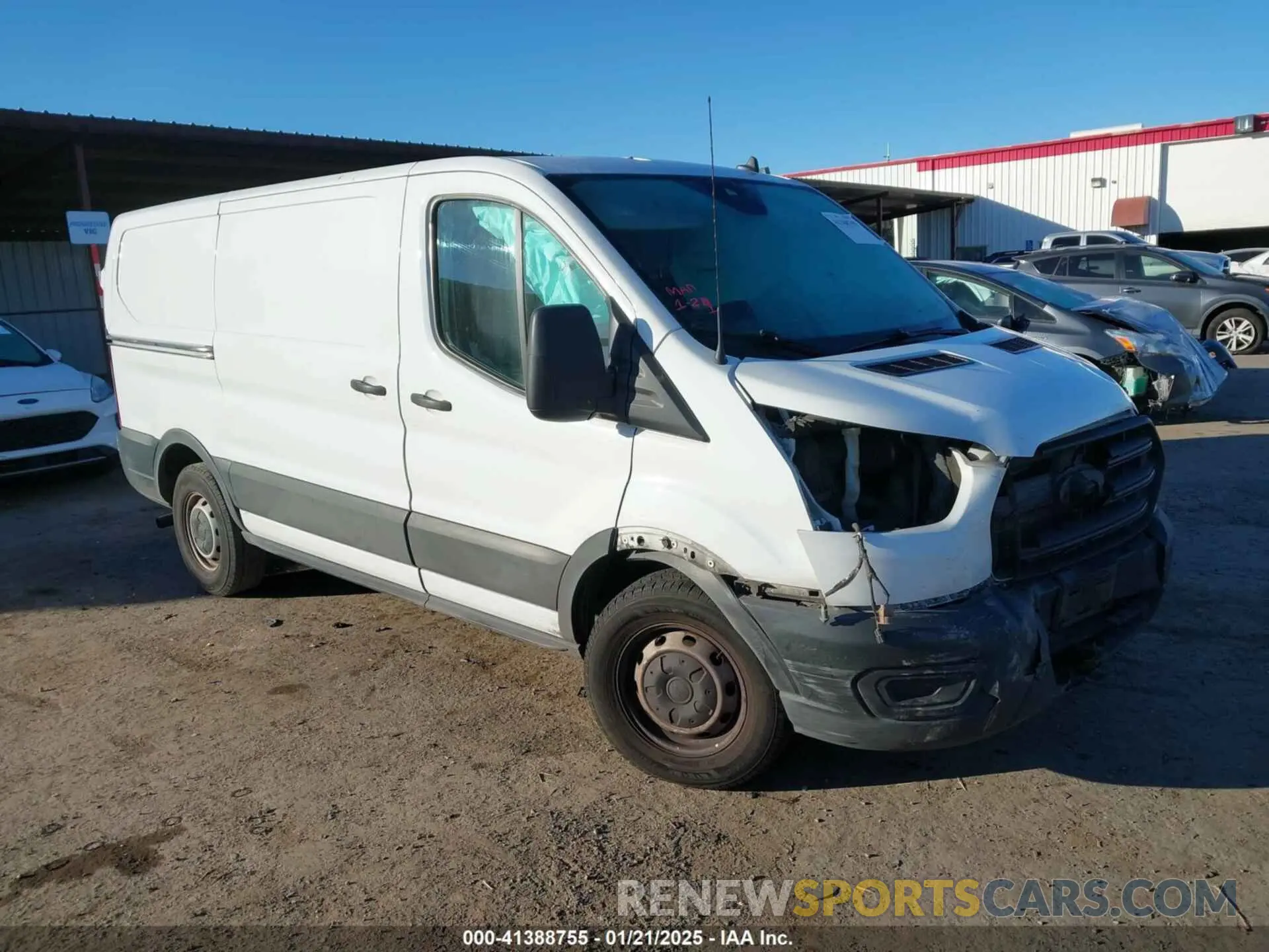1 Photograph of a damaged car 1FTYE1Y84LKB43188 FORD TRANSIT-150 2020
