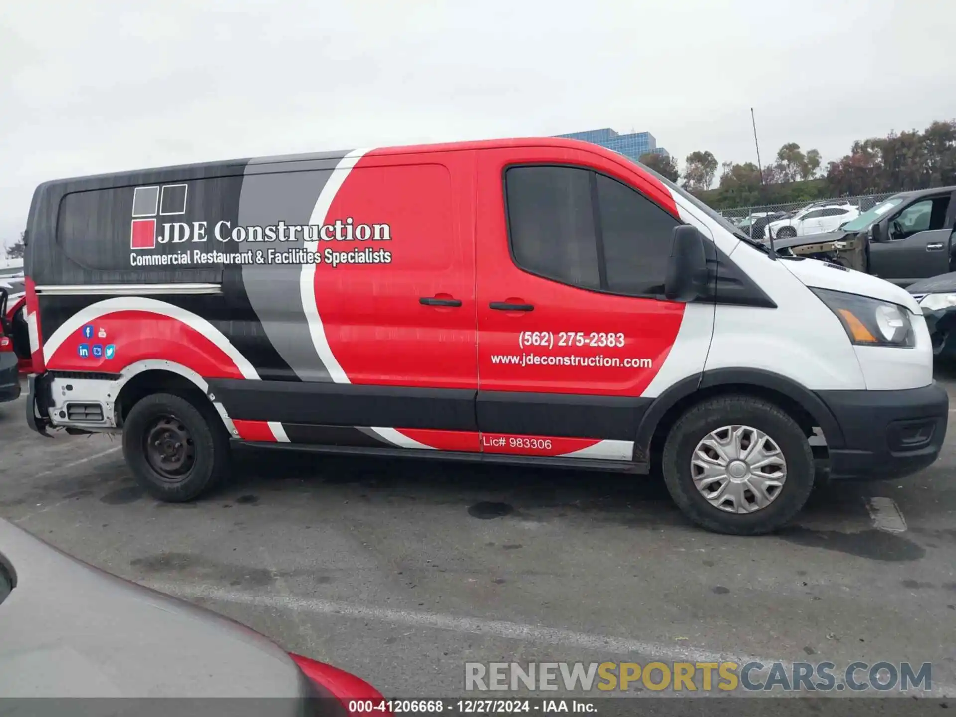 13 Photograph of a damaged car 1FTYE1Y83MKA07989 FORD TRANSIT-150 2021