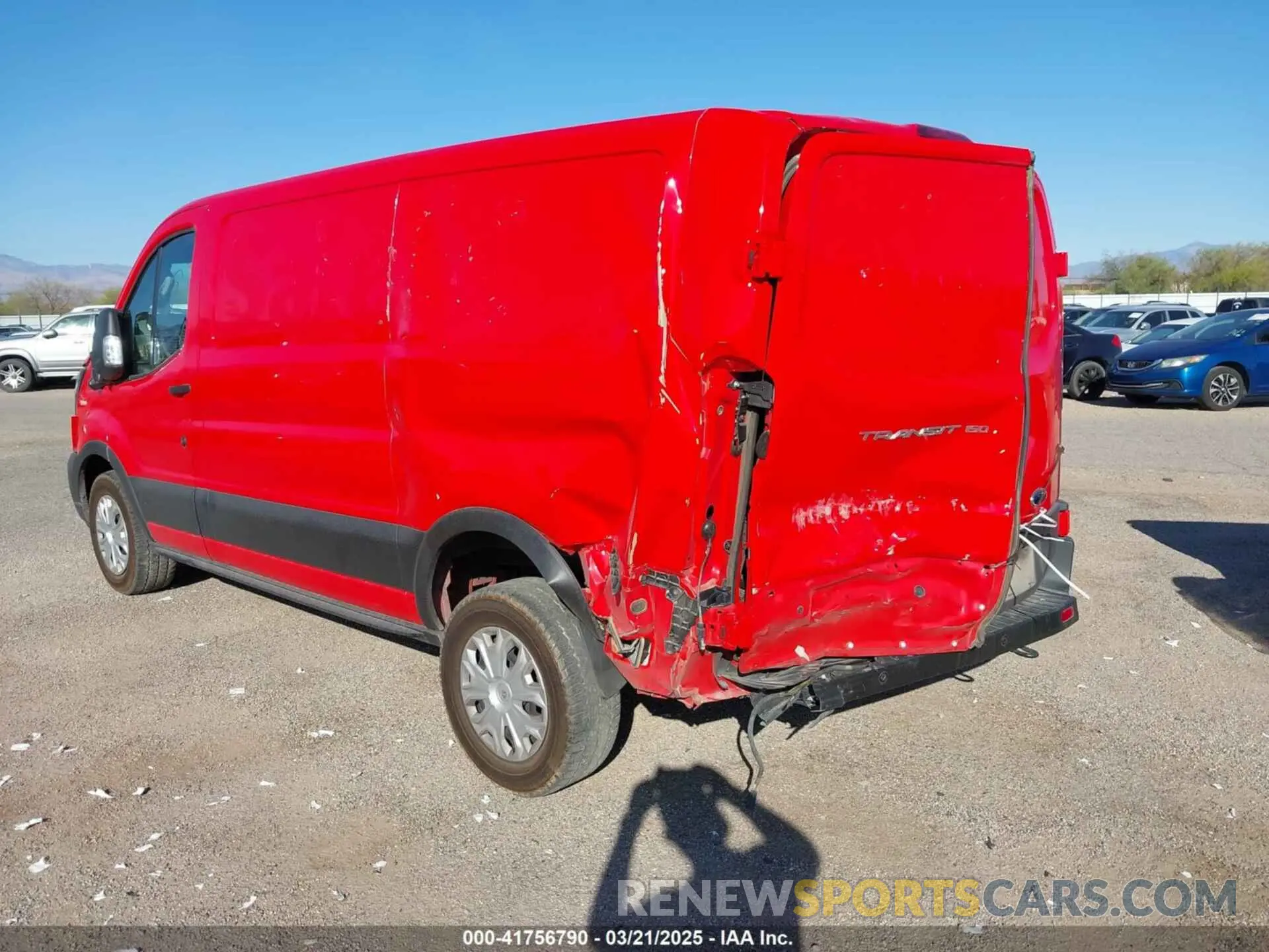 3 Photograph of a damaged car 1FTYE1Y80PKB93303 FORD TRANSIT-150 2023