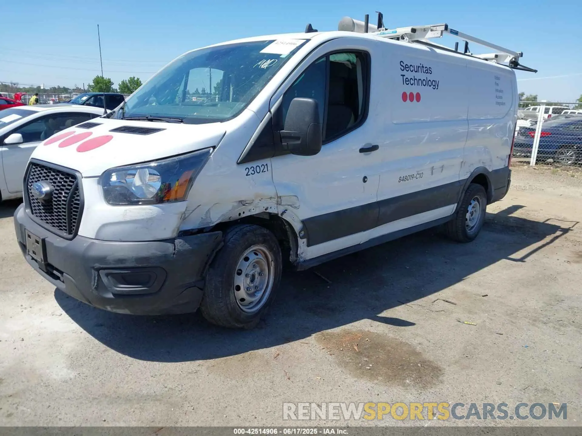 2 Photograph of a damaged car 1FTYE1Y81PKB53926 FORD TRANSIT-150 2023