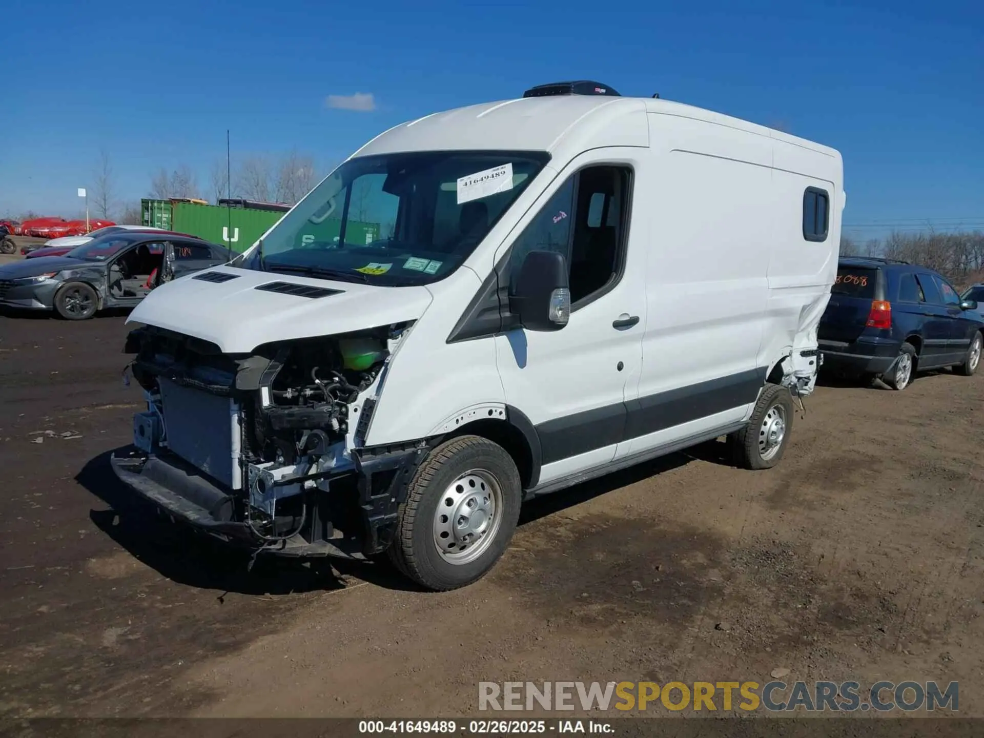 2 Photograph of a damaged car 1FTYE2C84PKB90935 FORD TRANSIT-150 2023